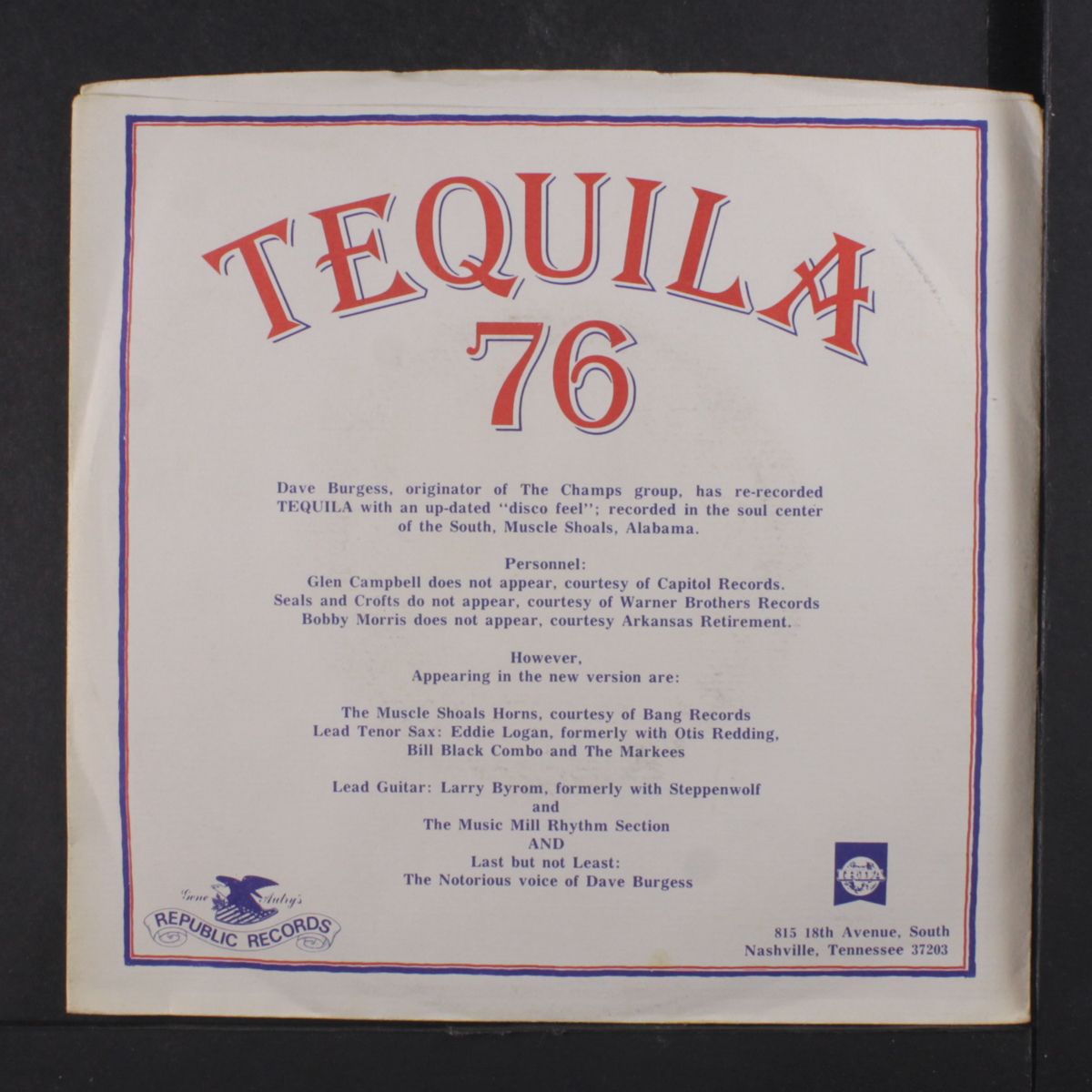 tequila '76 / same by CHAMPS