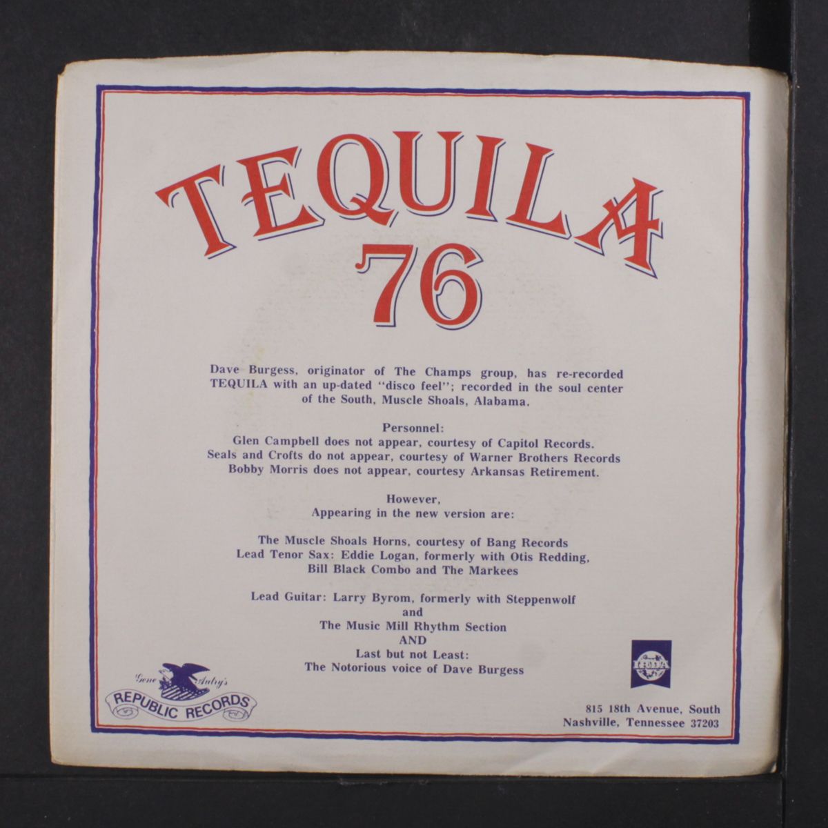 tequila '76 / same by CHAMPS