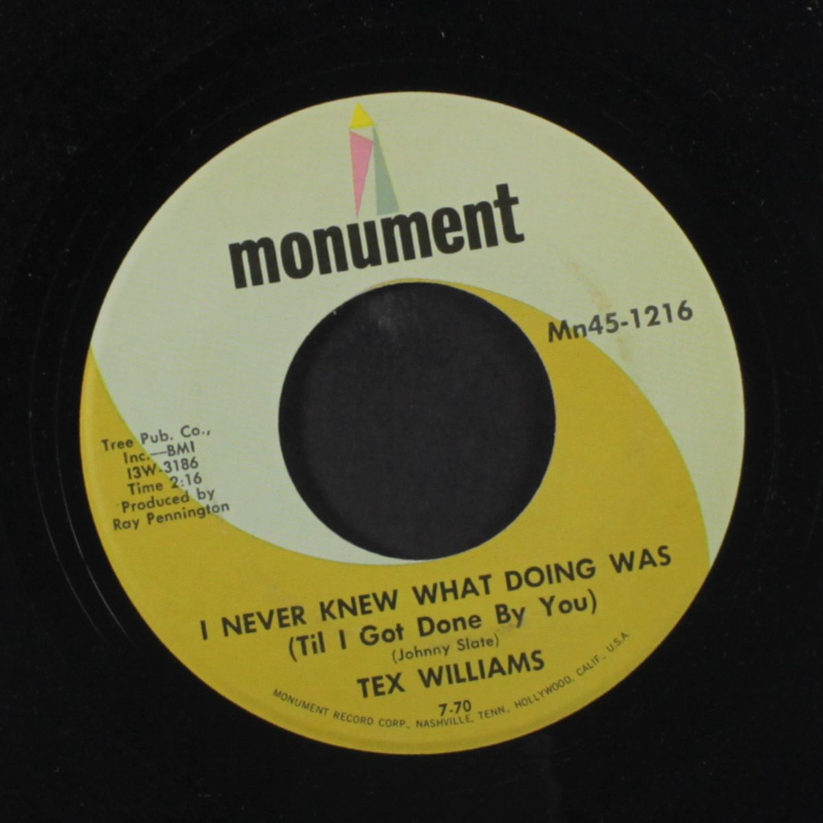 it ain't no big thing / i never knew what doing was by TEX WILLIAMS