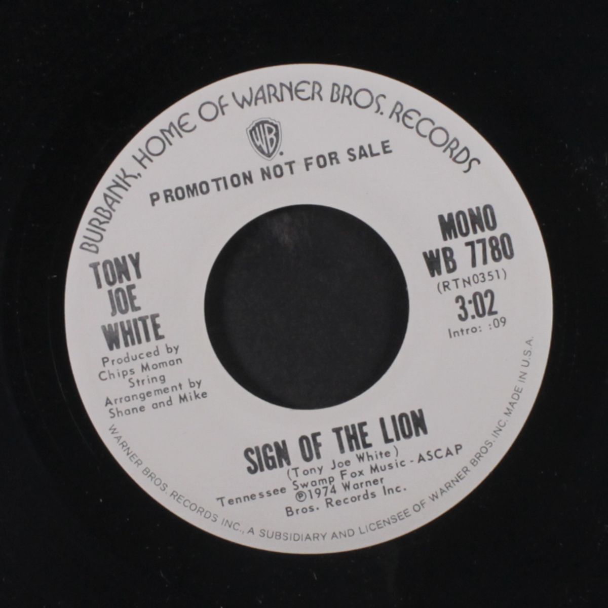 sign of the lion / mono by TONY JOE WHITE