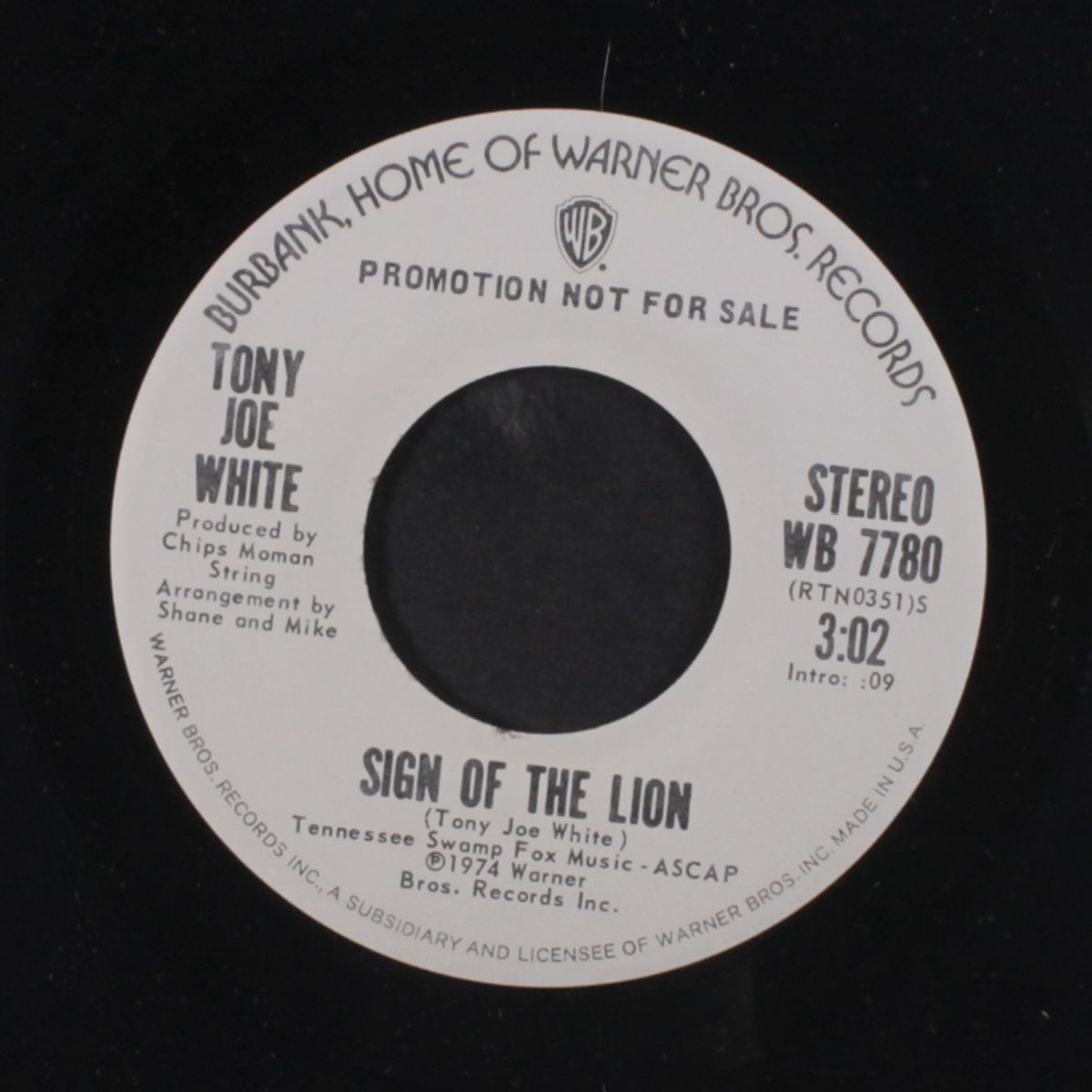 sign of the lion / mono by TONY JOE WHITE