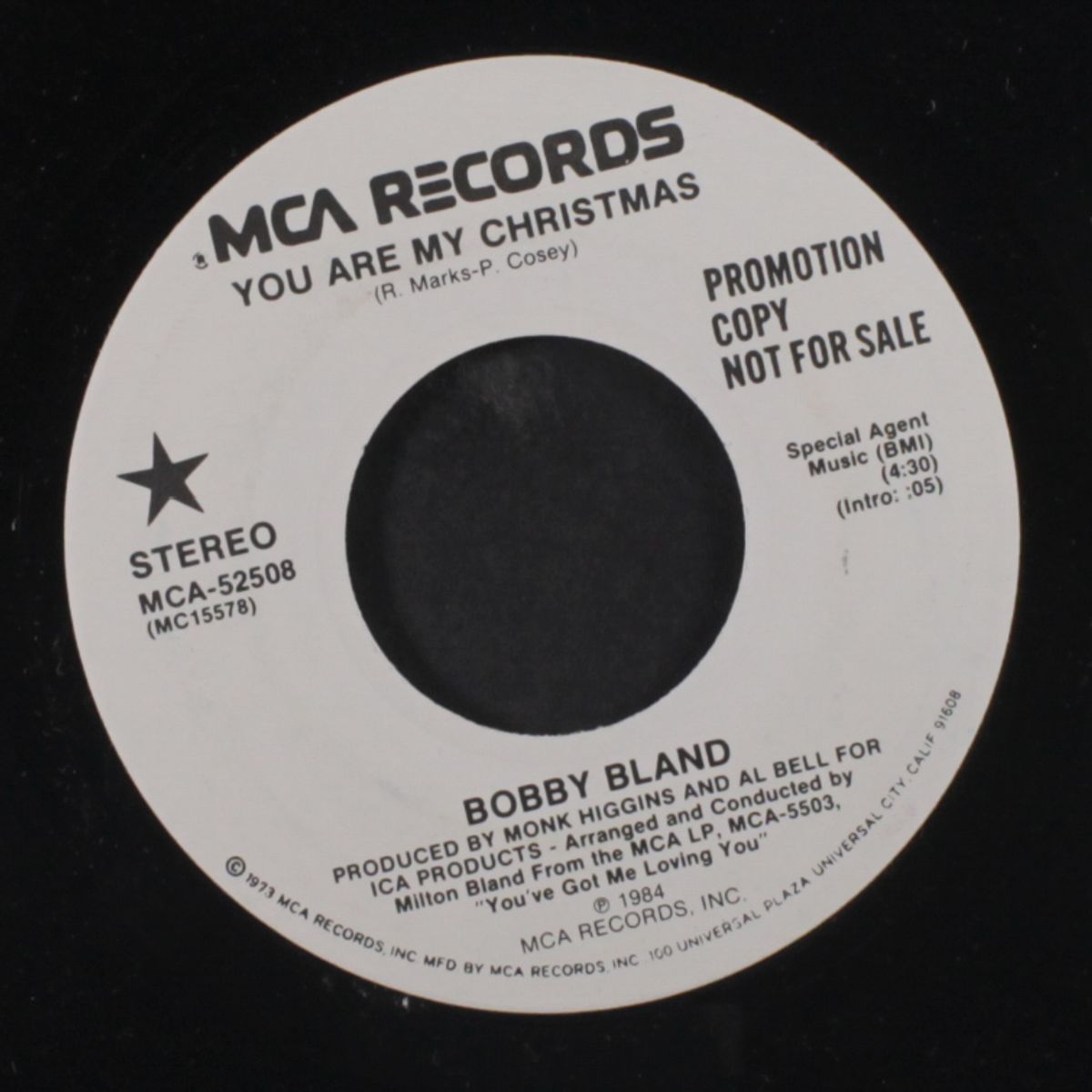 you are my christmas / same by BOBBY BLAND