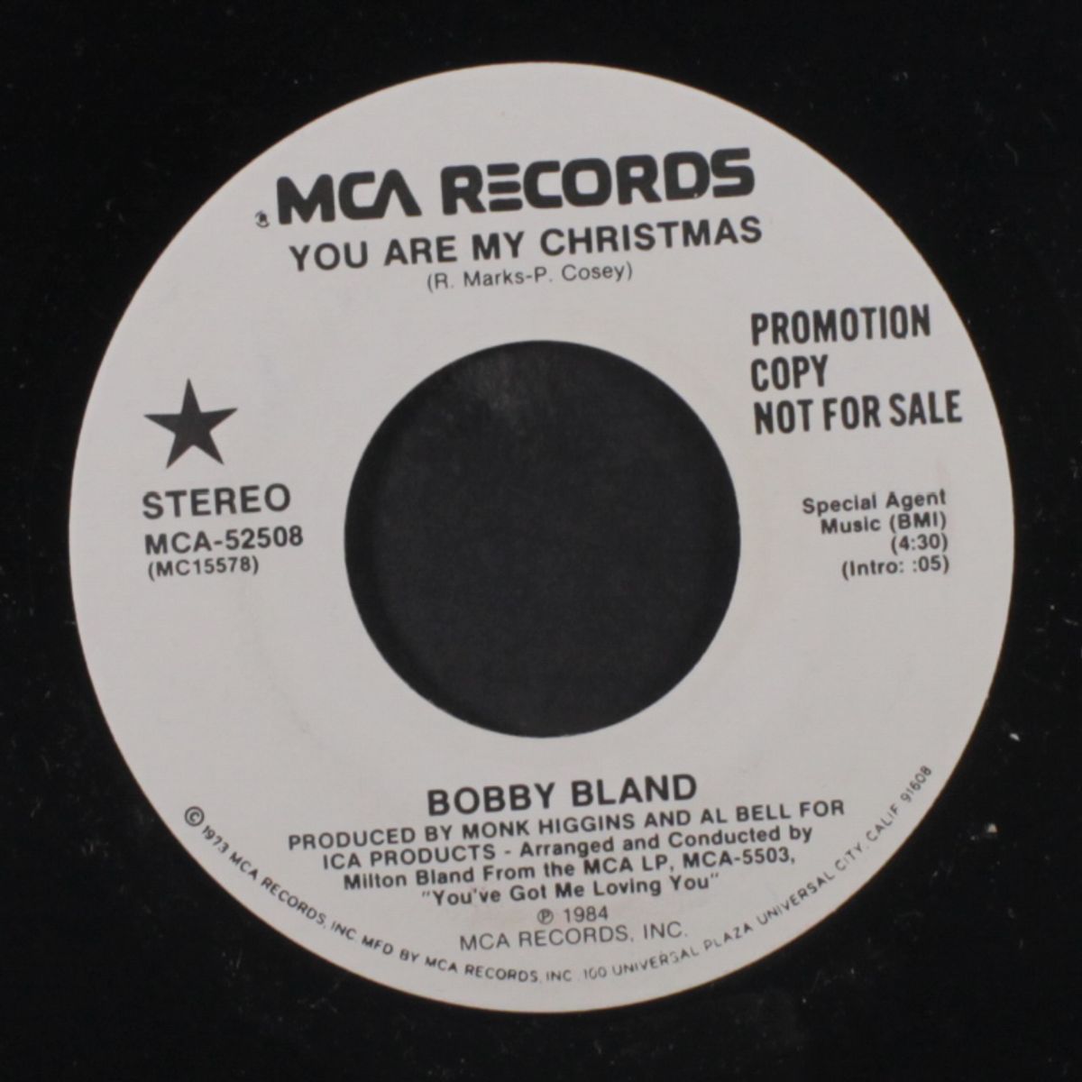you are my christmas / same by BOBBY BLAND