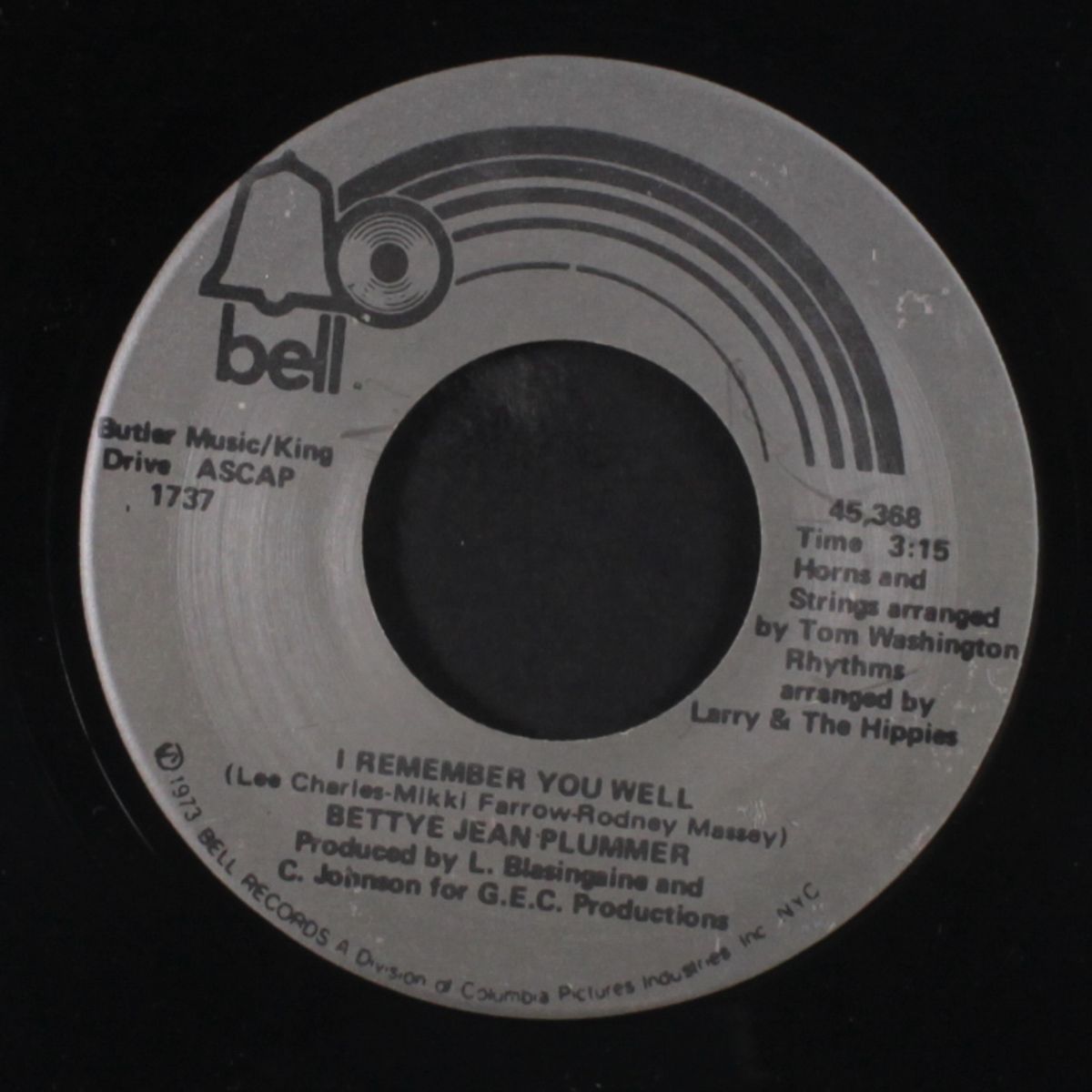 you don't know / i remember you well by BETTYE JEAN PLUMMER