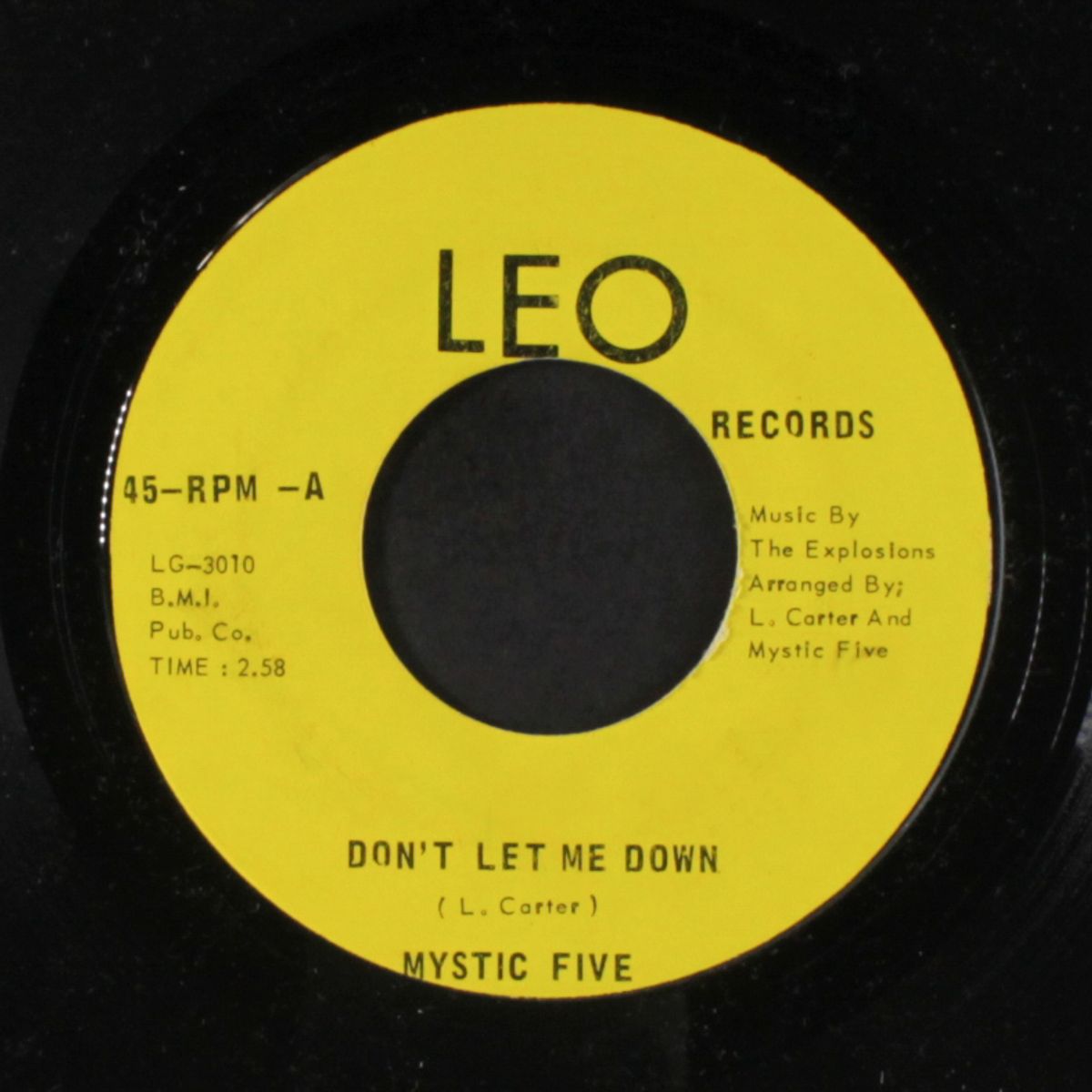 girl's get out of the way and a woman in / don't let me down by MYSTIC FIVE