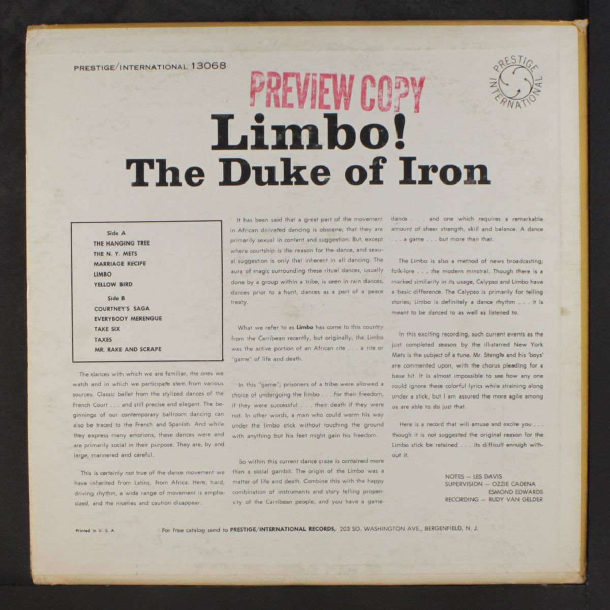limbo! limbo! limbo! by DUKE OF IRON