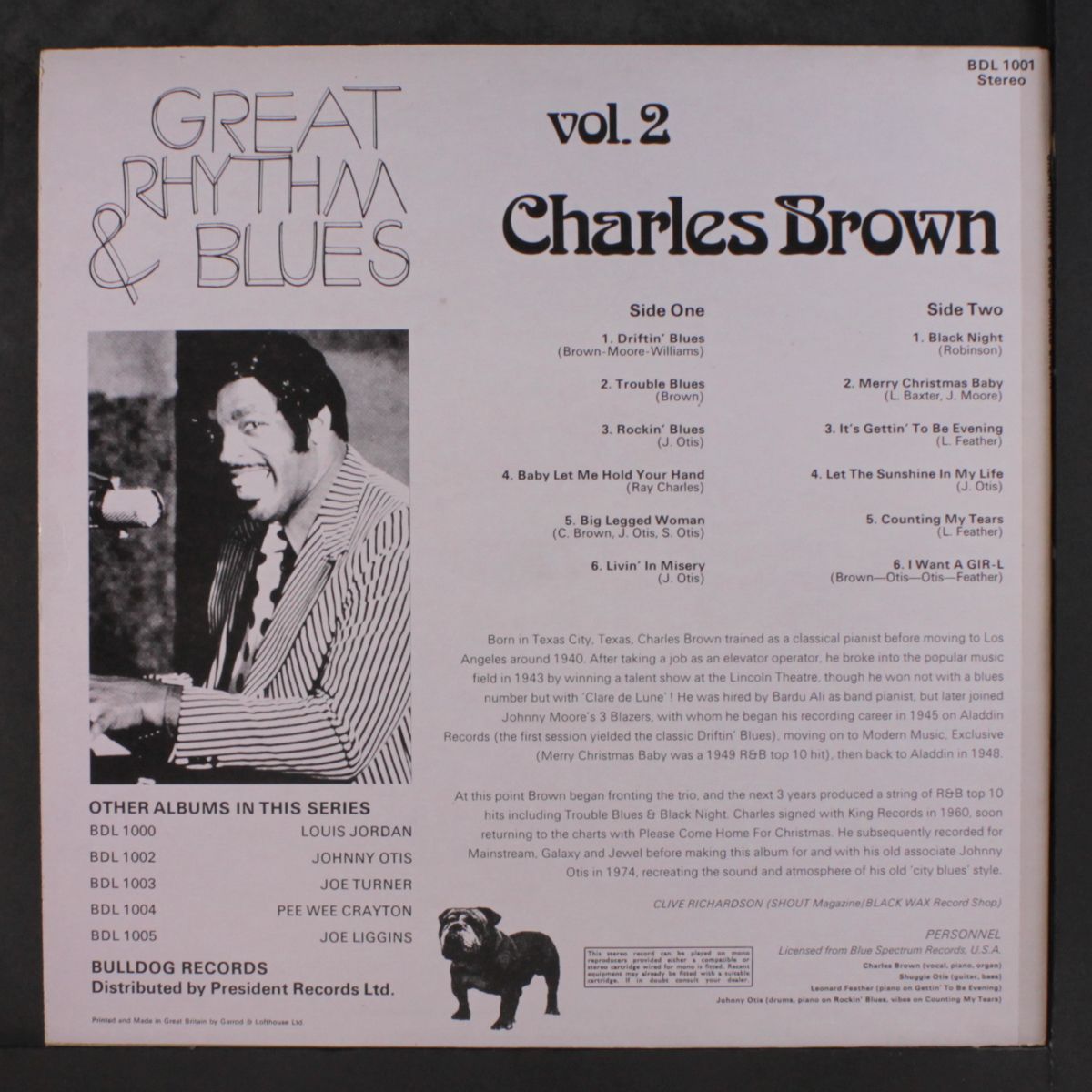 great rhythm & blues, vol. 2 by CHARLES BROWN
