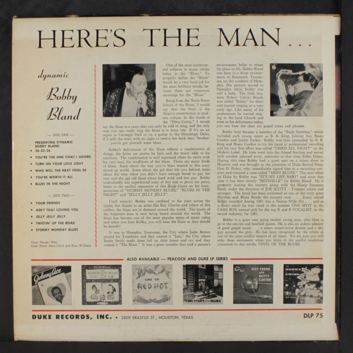 here's the man by BOBBY BLAND