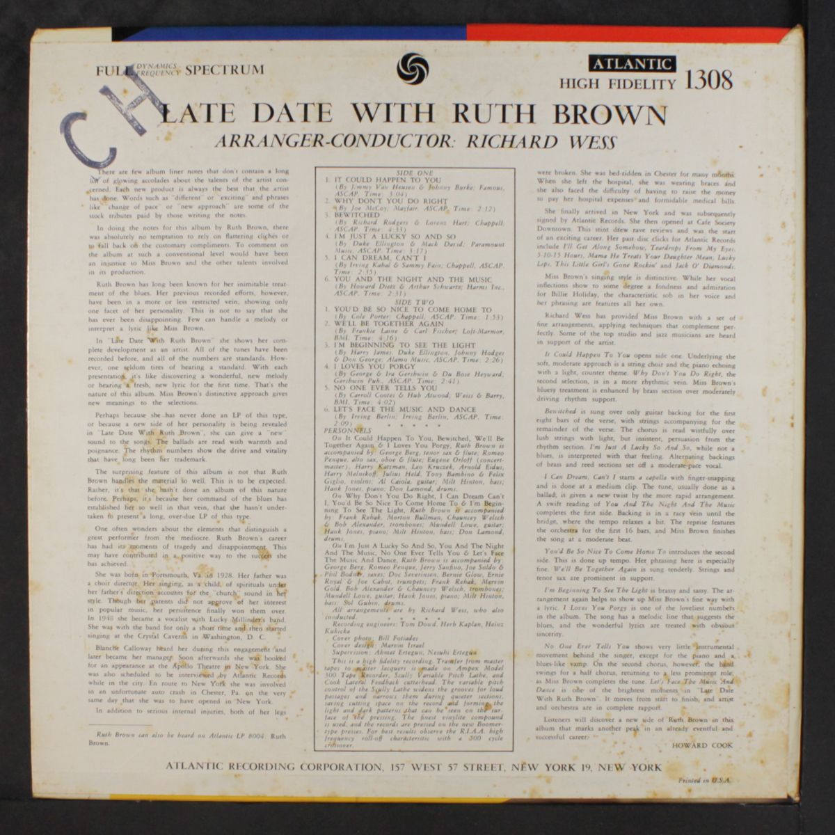 late date with ruth brown by RUTH BROWN