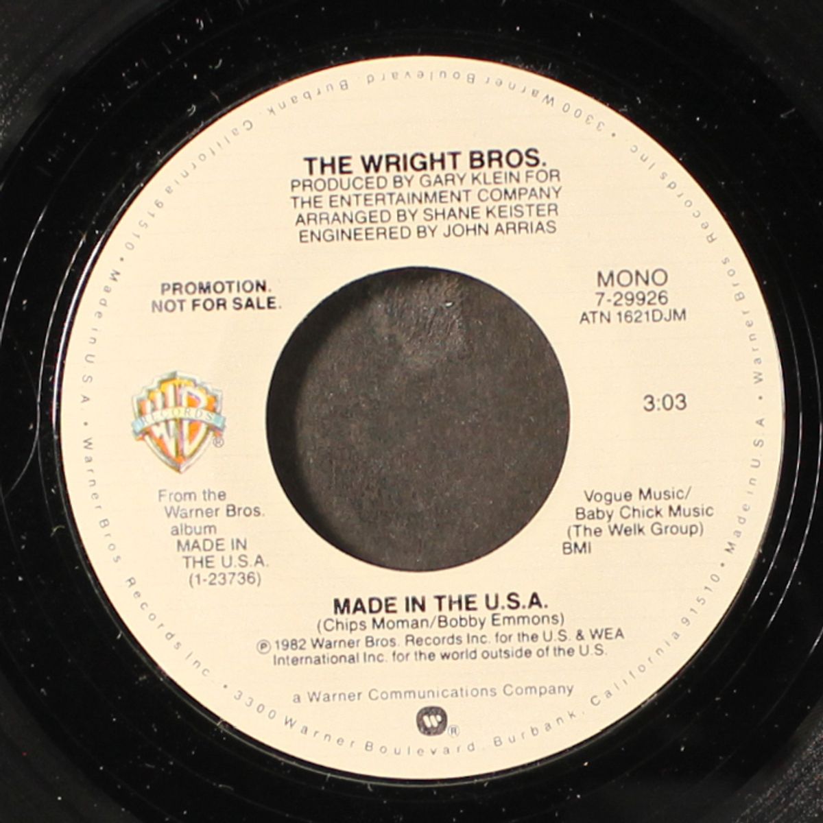 made in the usa / mono by WRIGHT BROTHERS