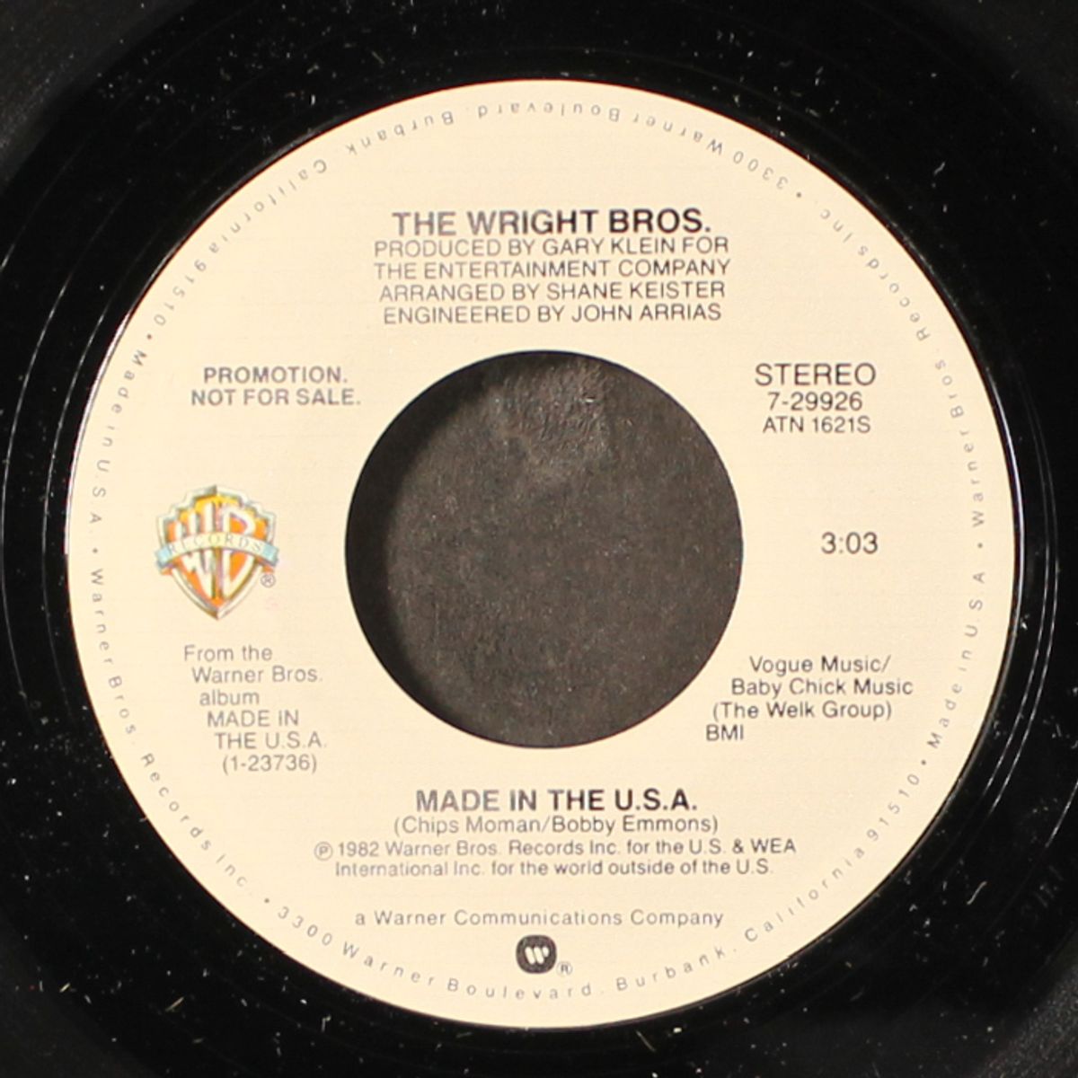made in the usa / mono by WRIGHT BROTHERS