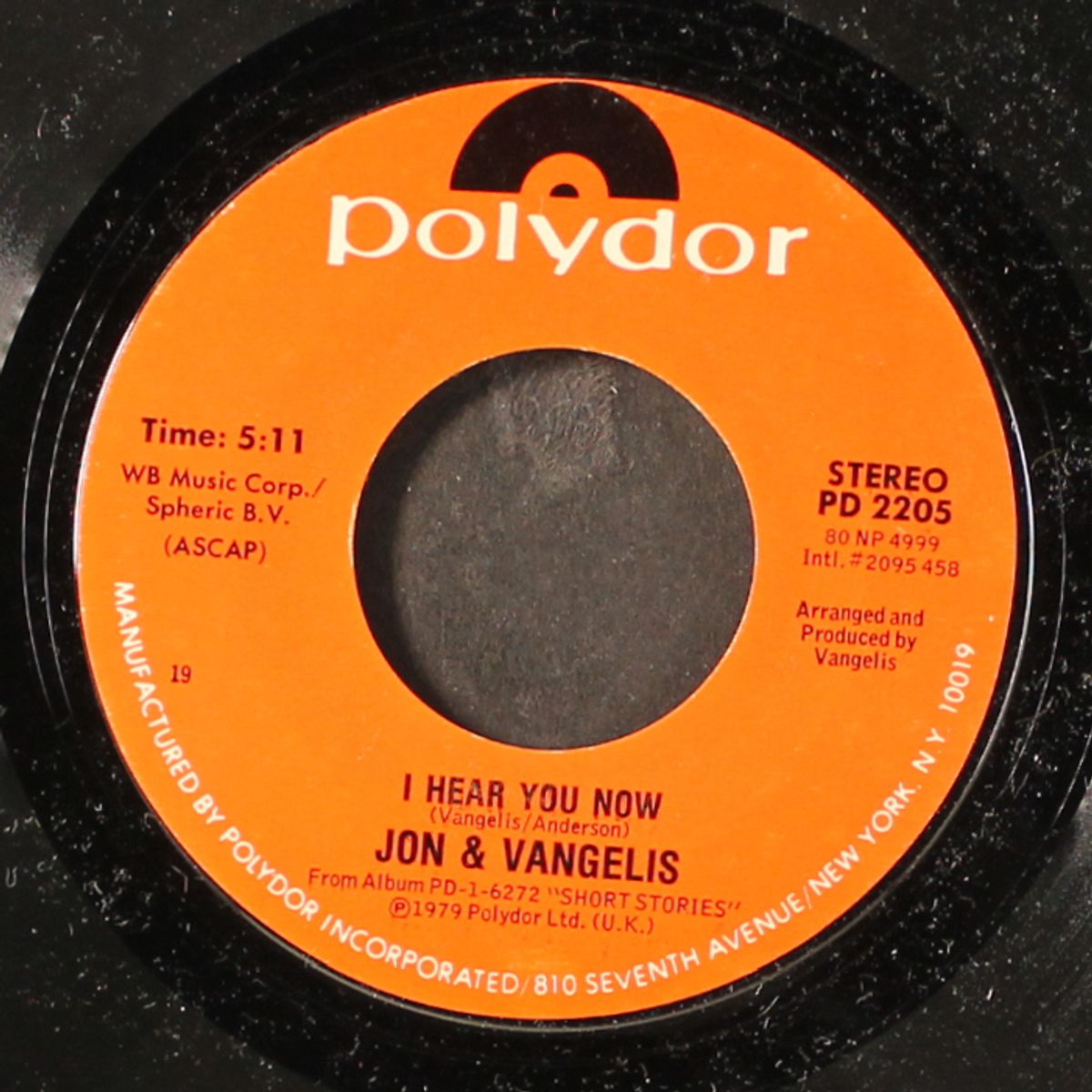 i hear you now / i'll find my way home by JON & VANGELIS