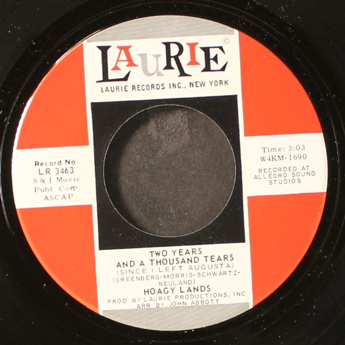two years and a thousand tears / white gardenia by HOAGY LANDS