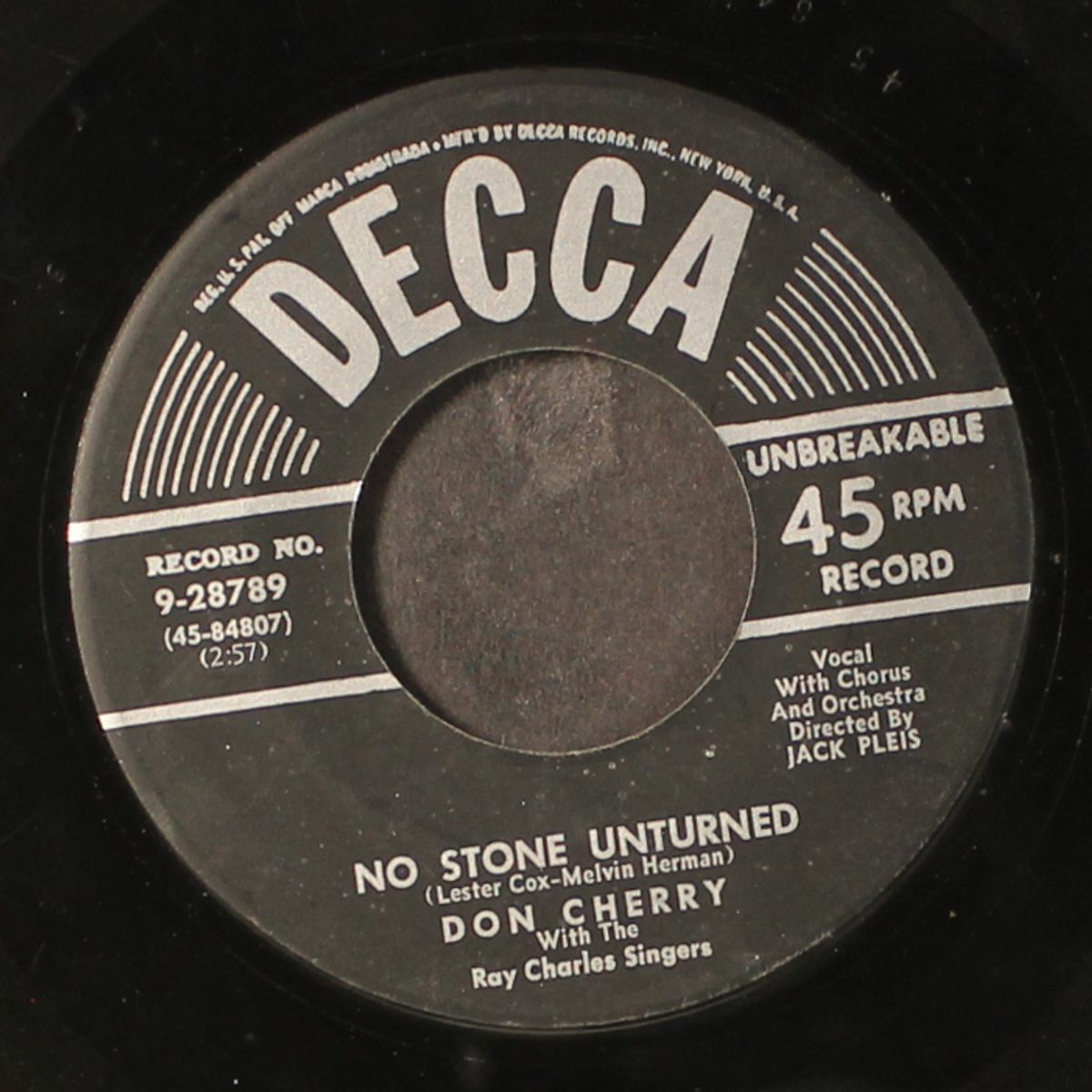 no stone unturned by DON CHERRY