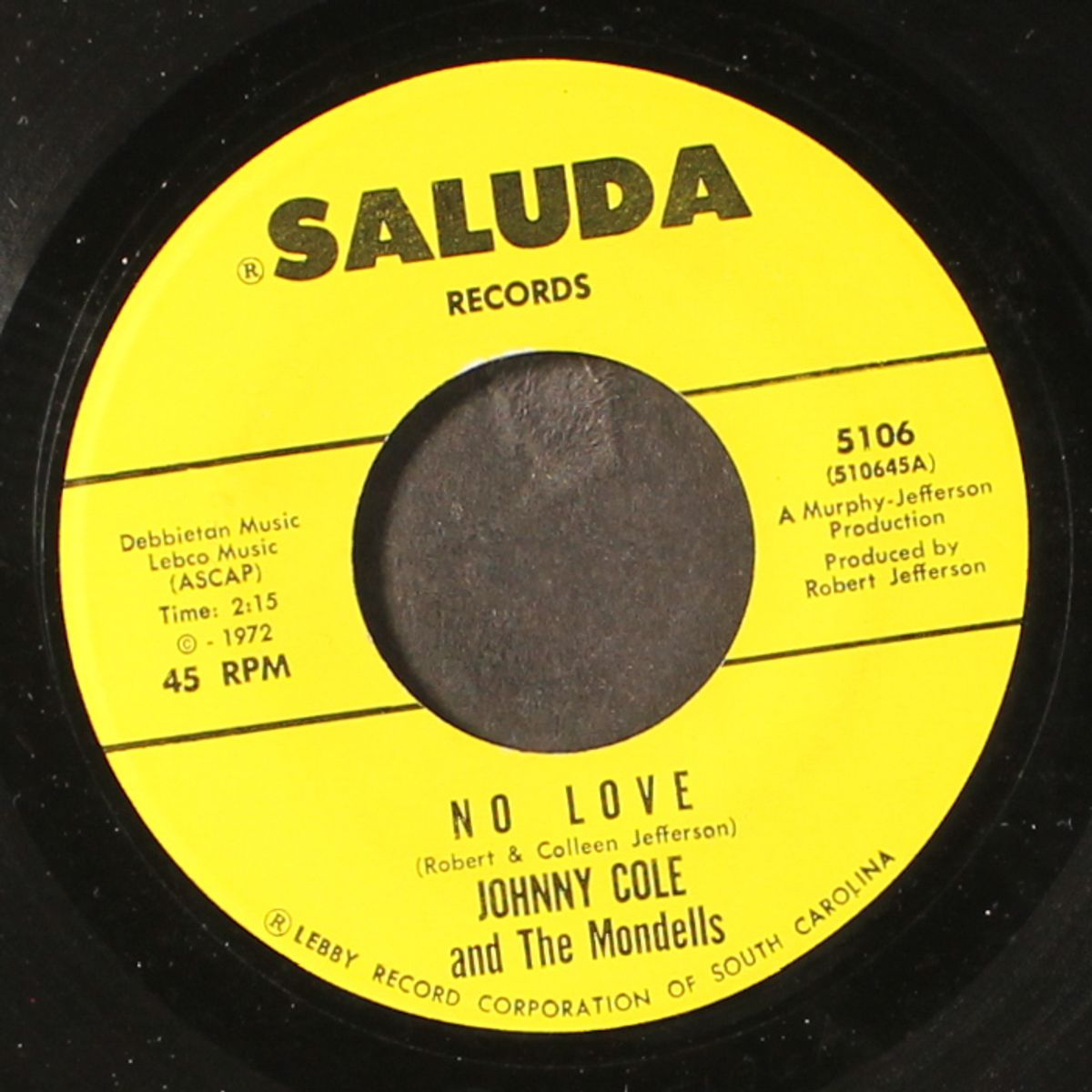 no love by JOHNNY COLE & MONDELLS