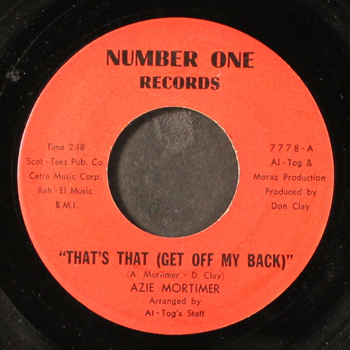 that's that (get off my back) / eternally by AZIE MORTIMER