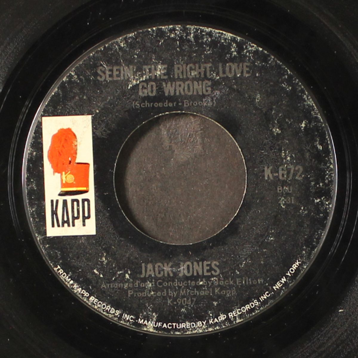 travellin' on / seein' the right love go wrong by JACK JONES