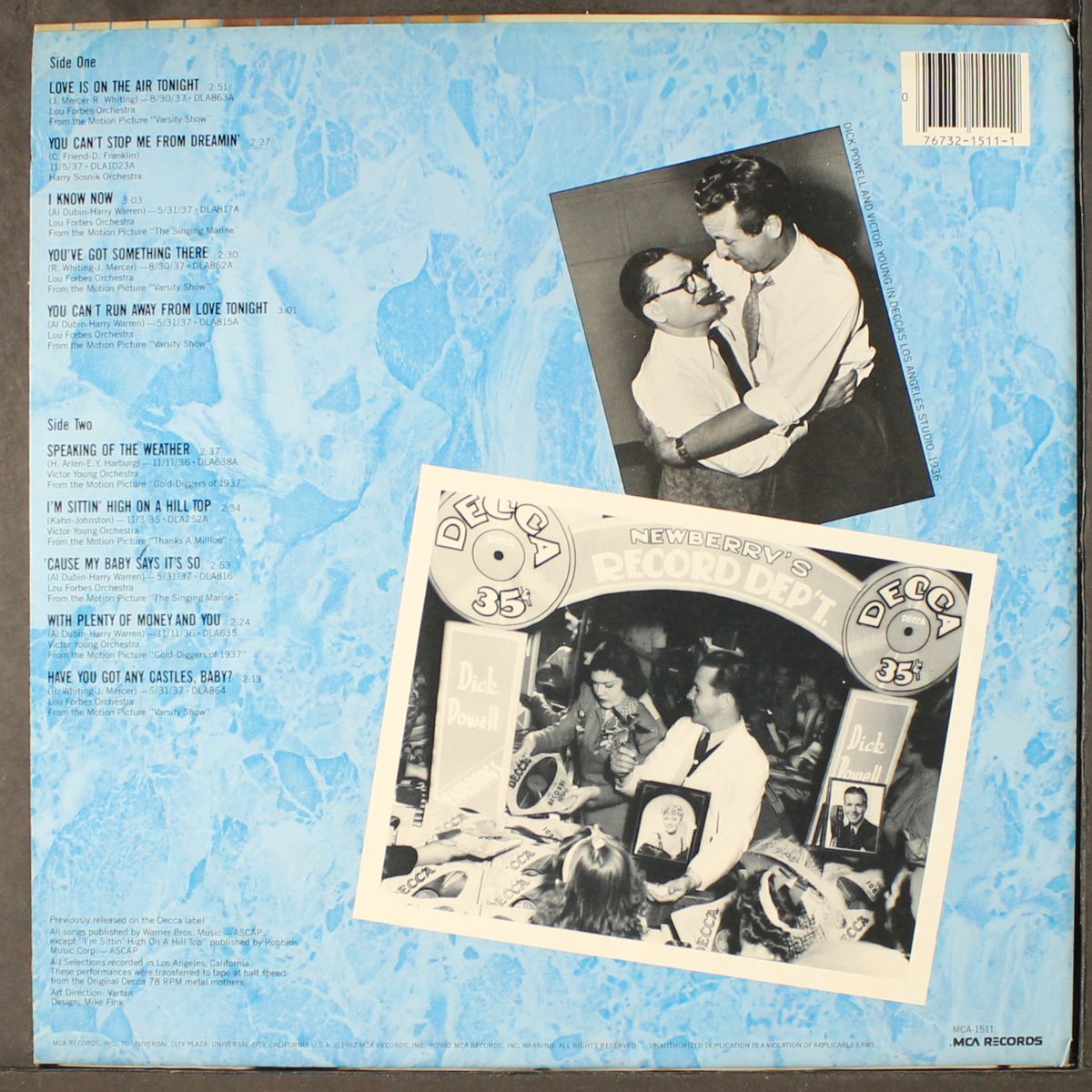 love is on the air tonight by DICK POWELL