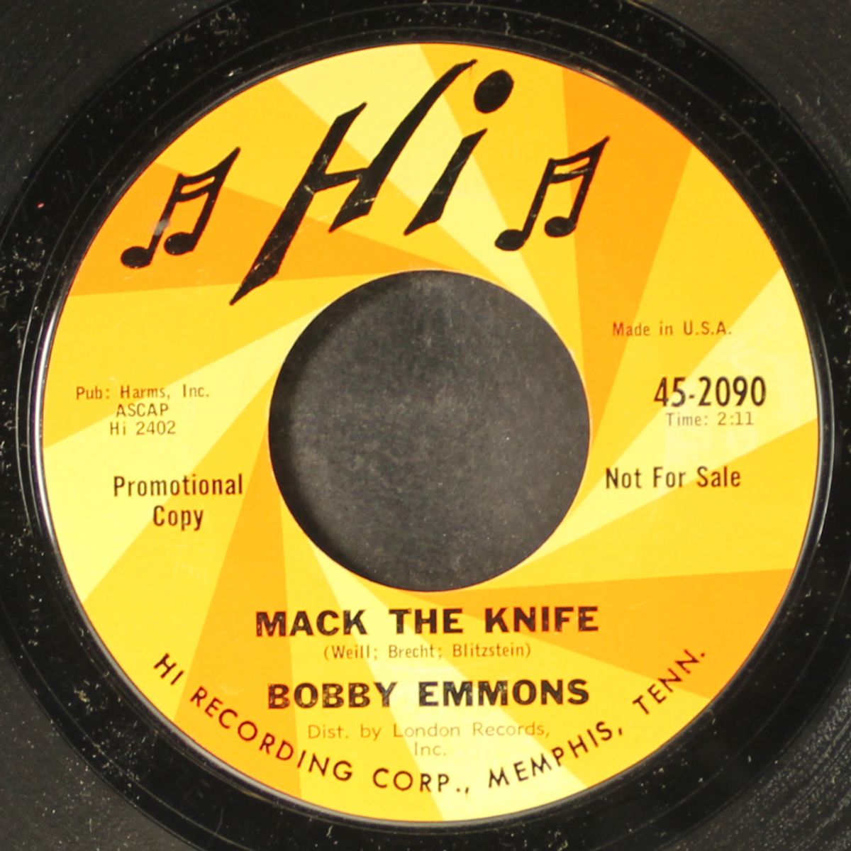 mack the knife / blue organ by BOBBY EMMONS