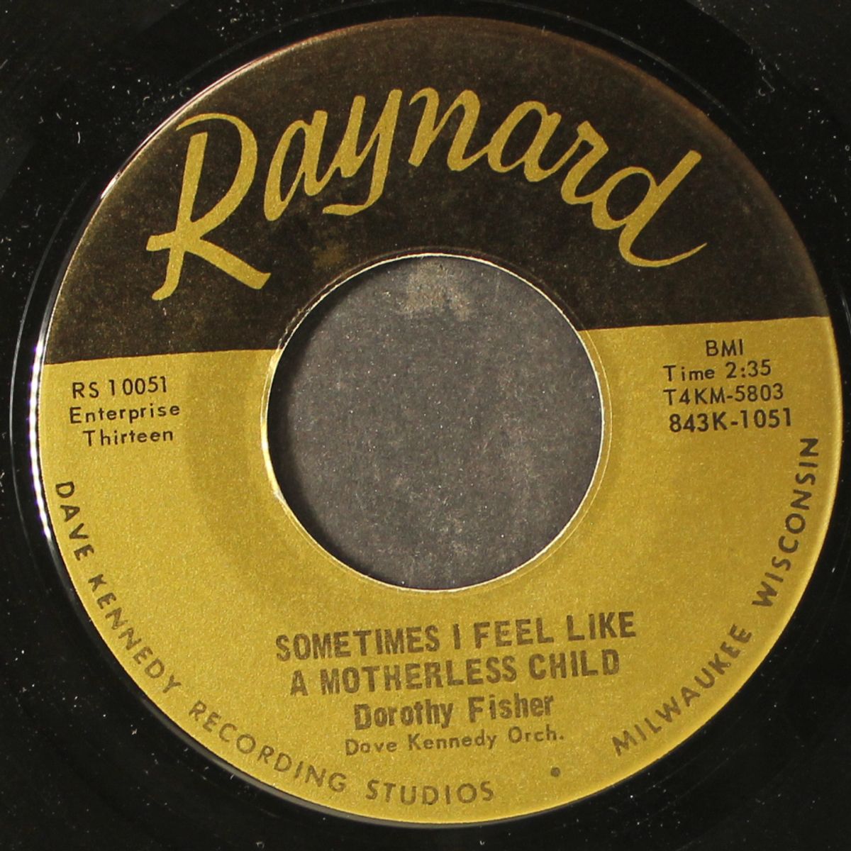 lover, lover / sometimes i feel like a motherless child by DOROTHY FISHER