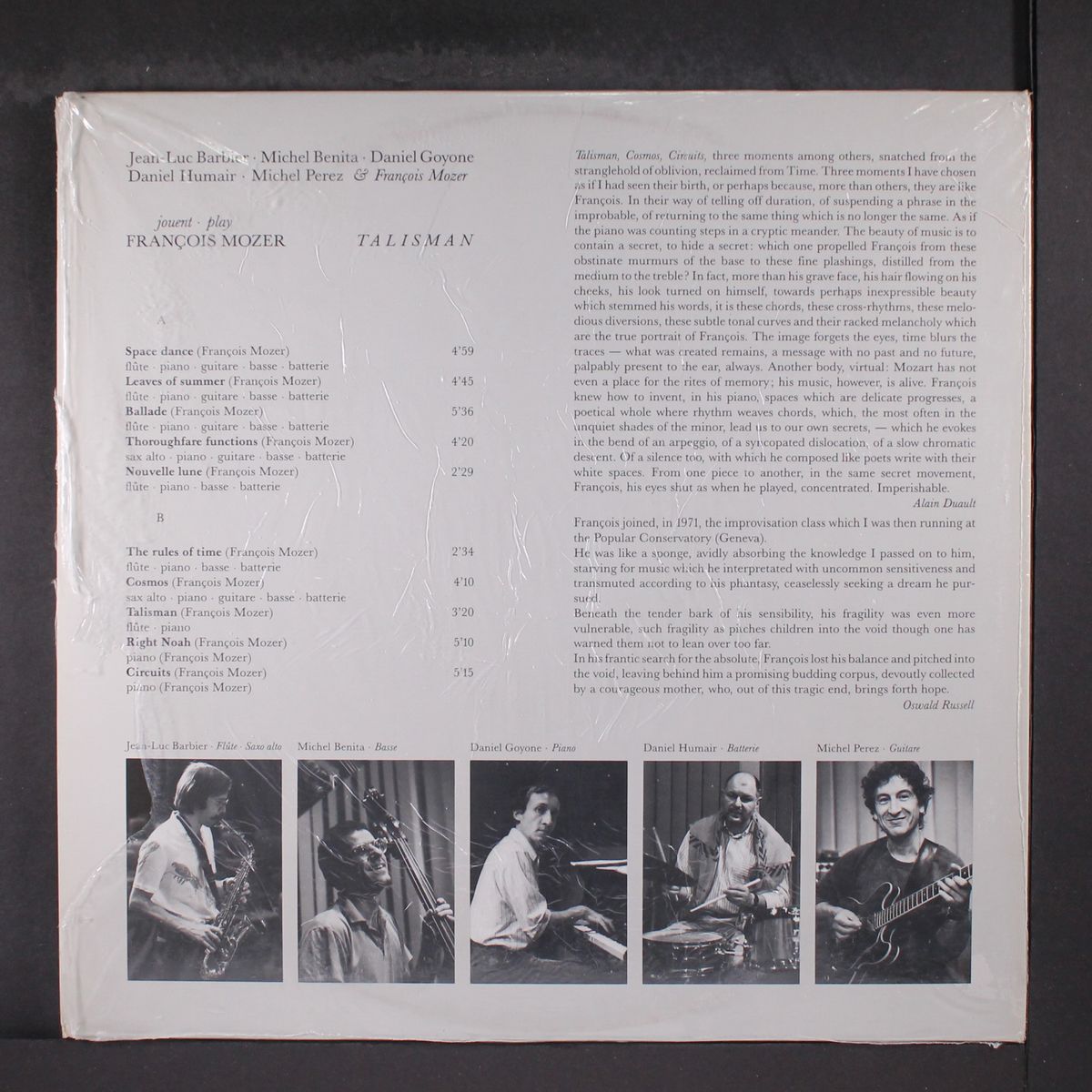 jouent play francois mozer - talisman by VARIOUS
