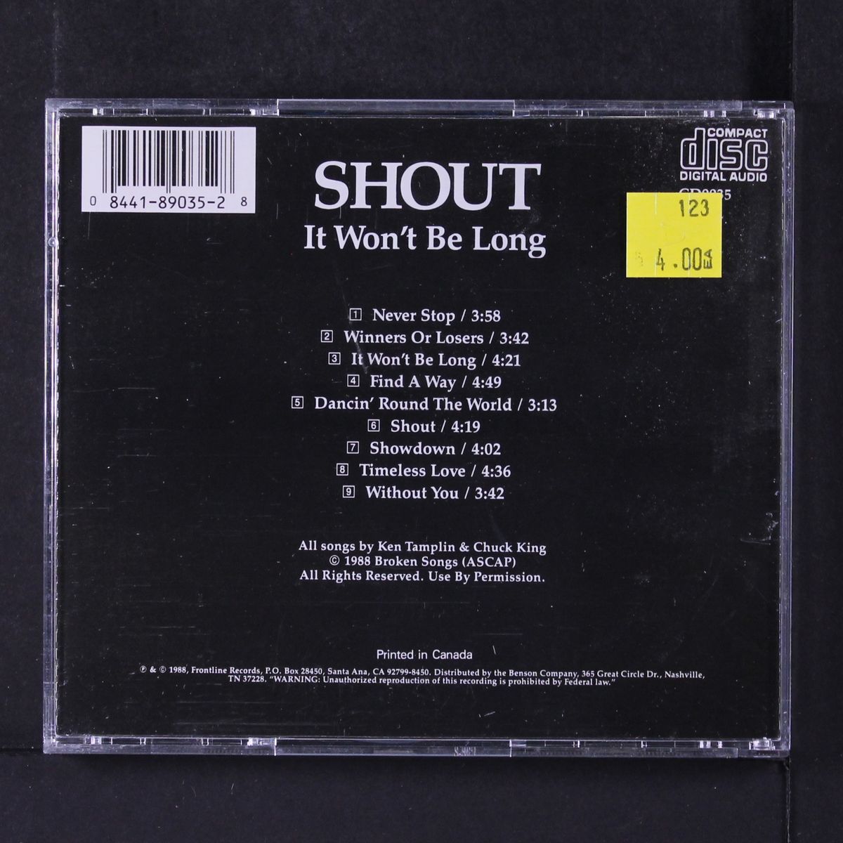 it won't be long by SHOUT