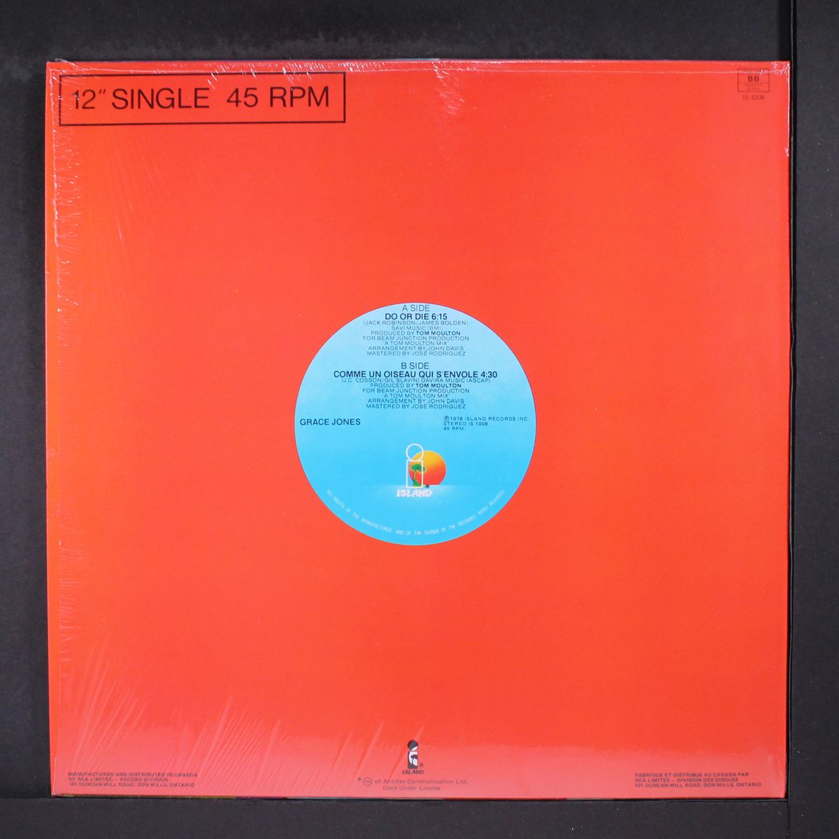 do or die / comme un oiseau qui s'envole by GRACE JONES