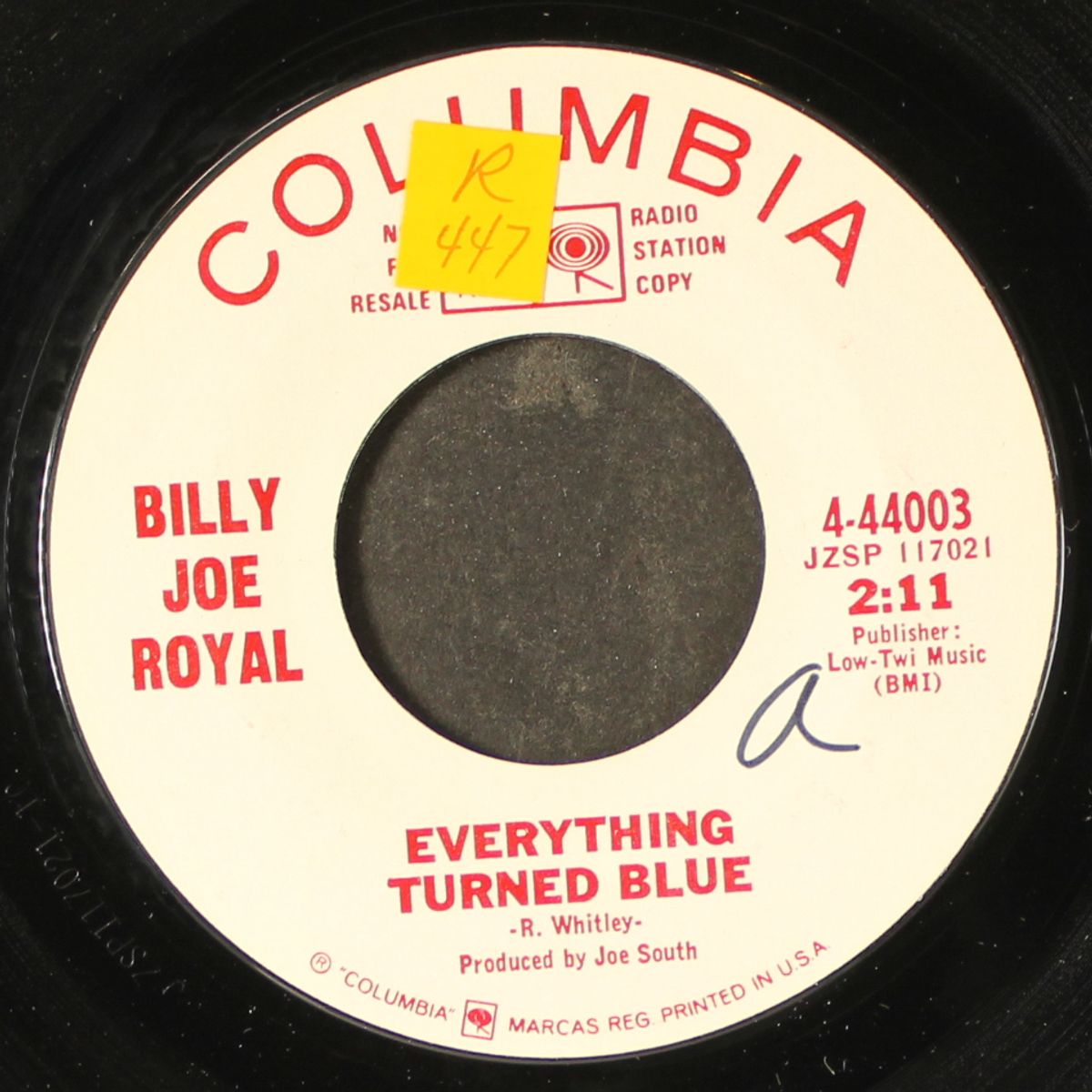 everything turned blue / the wisdom of a fool by BILLY JOE ROYAL