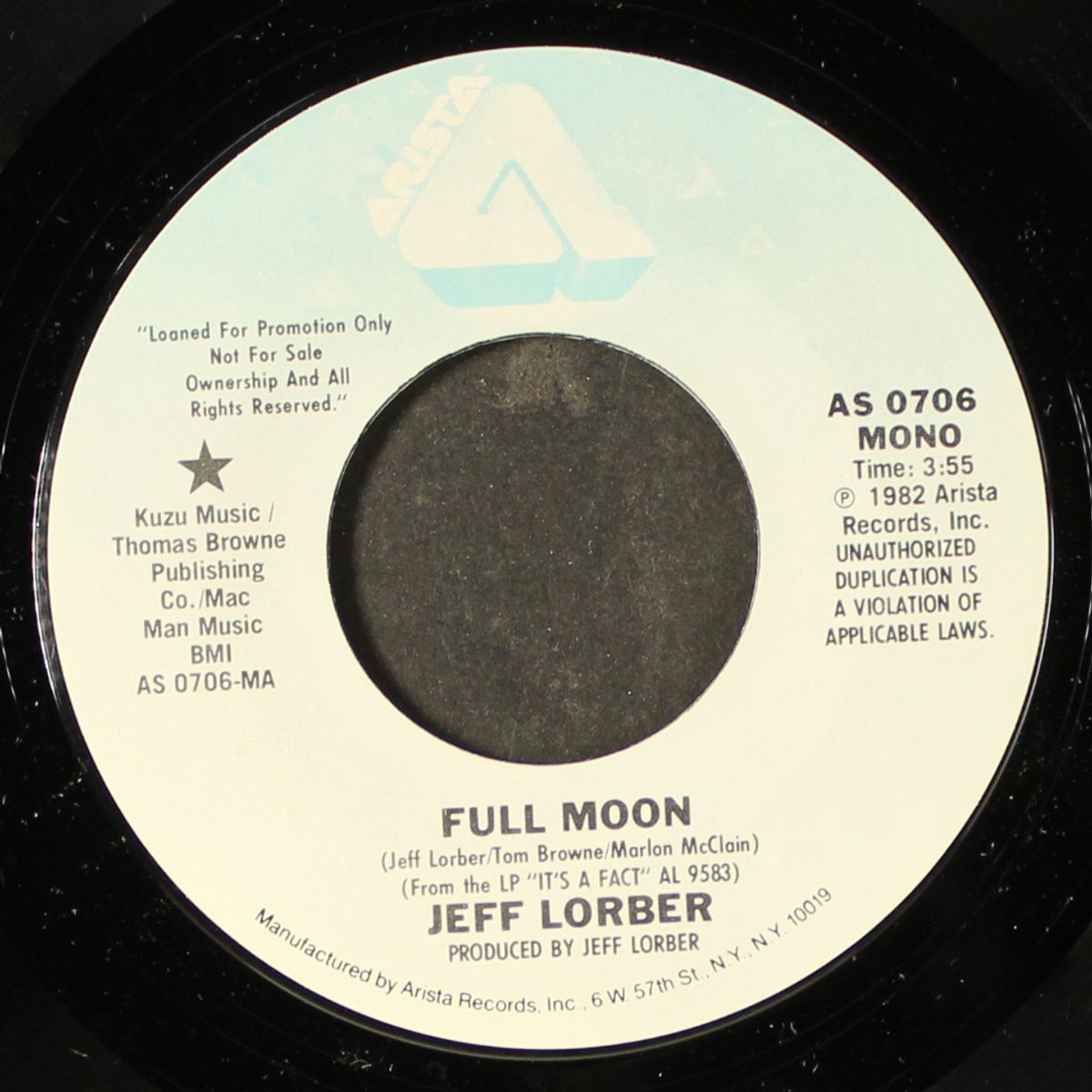 full moon / mono by JEFF LORBER