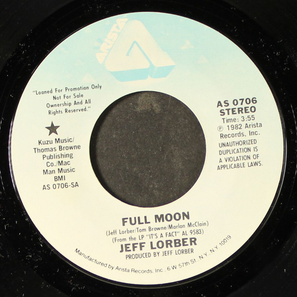 full moon / mono by JEFF LORBER