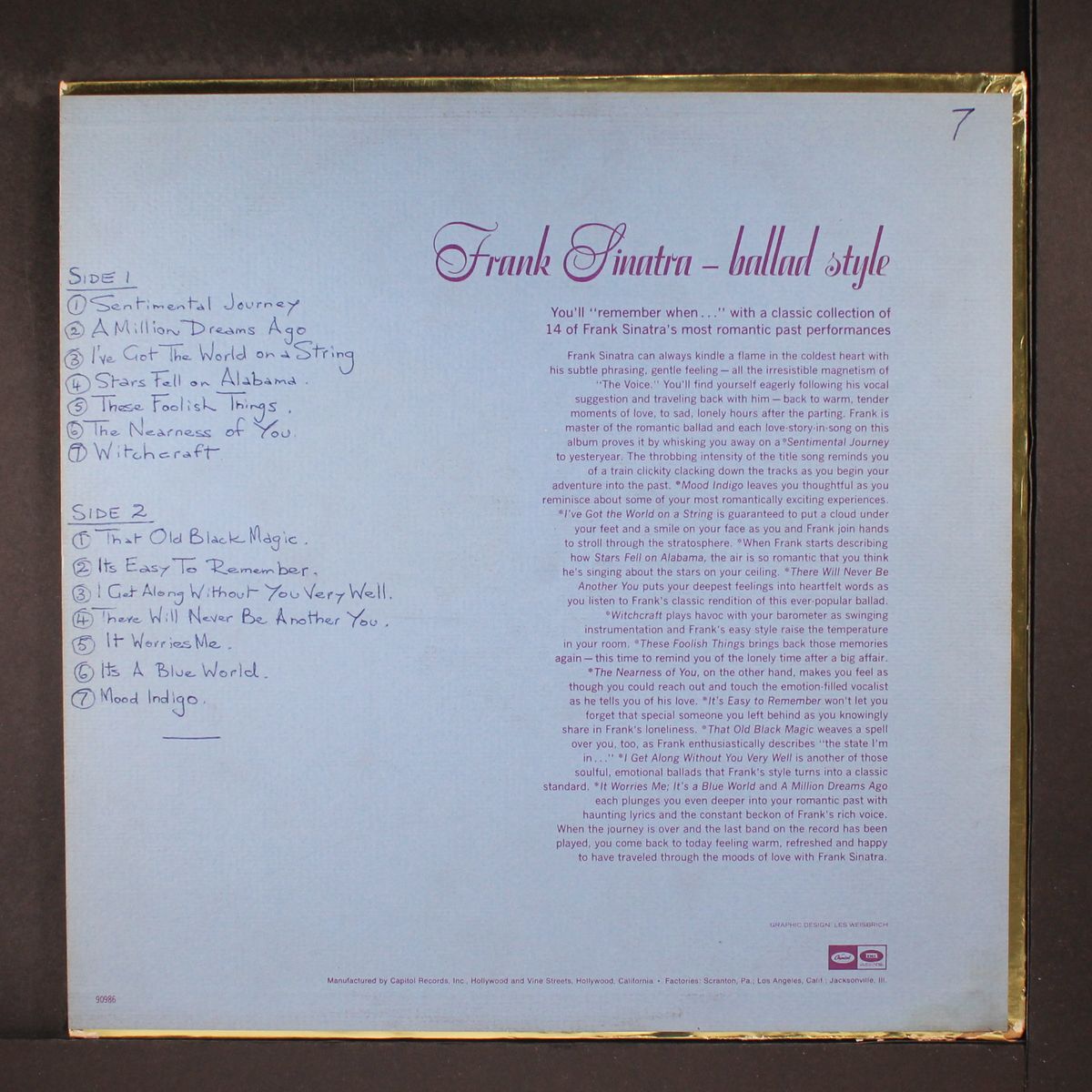 sentimental journey by FRANK SINATRA