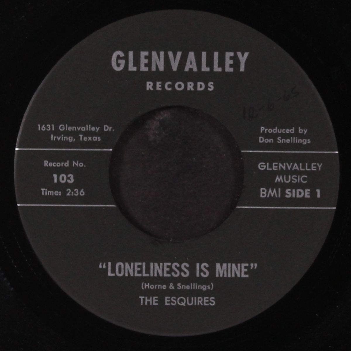loneliness is mine / come on, come on by ESQUIRES