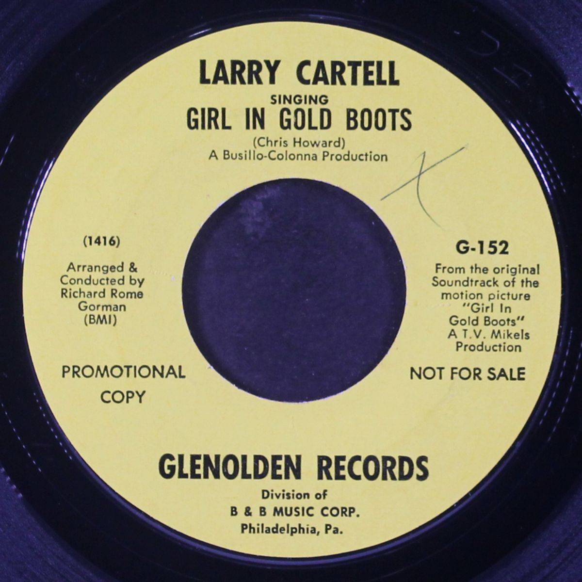 girl in gold boots / jimmy's girl by LARRY CARTELL