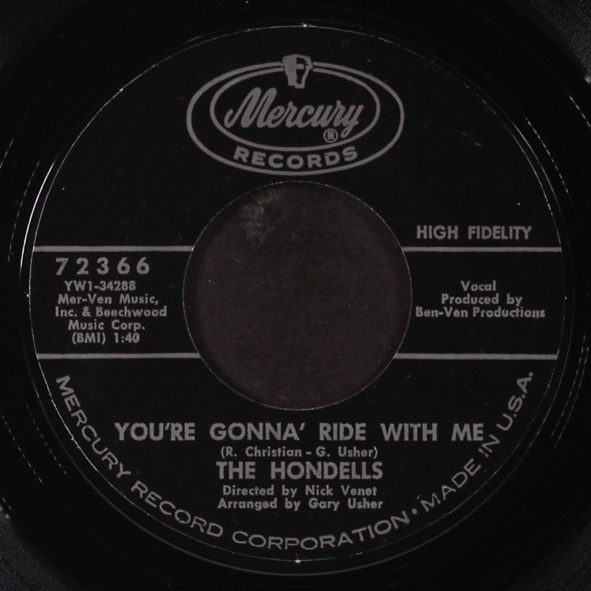 my buddy seat / you're gonna' ride with me by HONDELLS