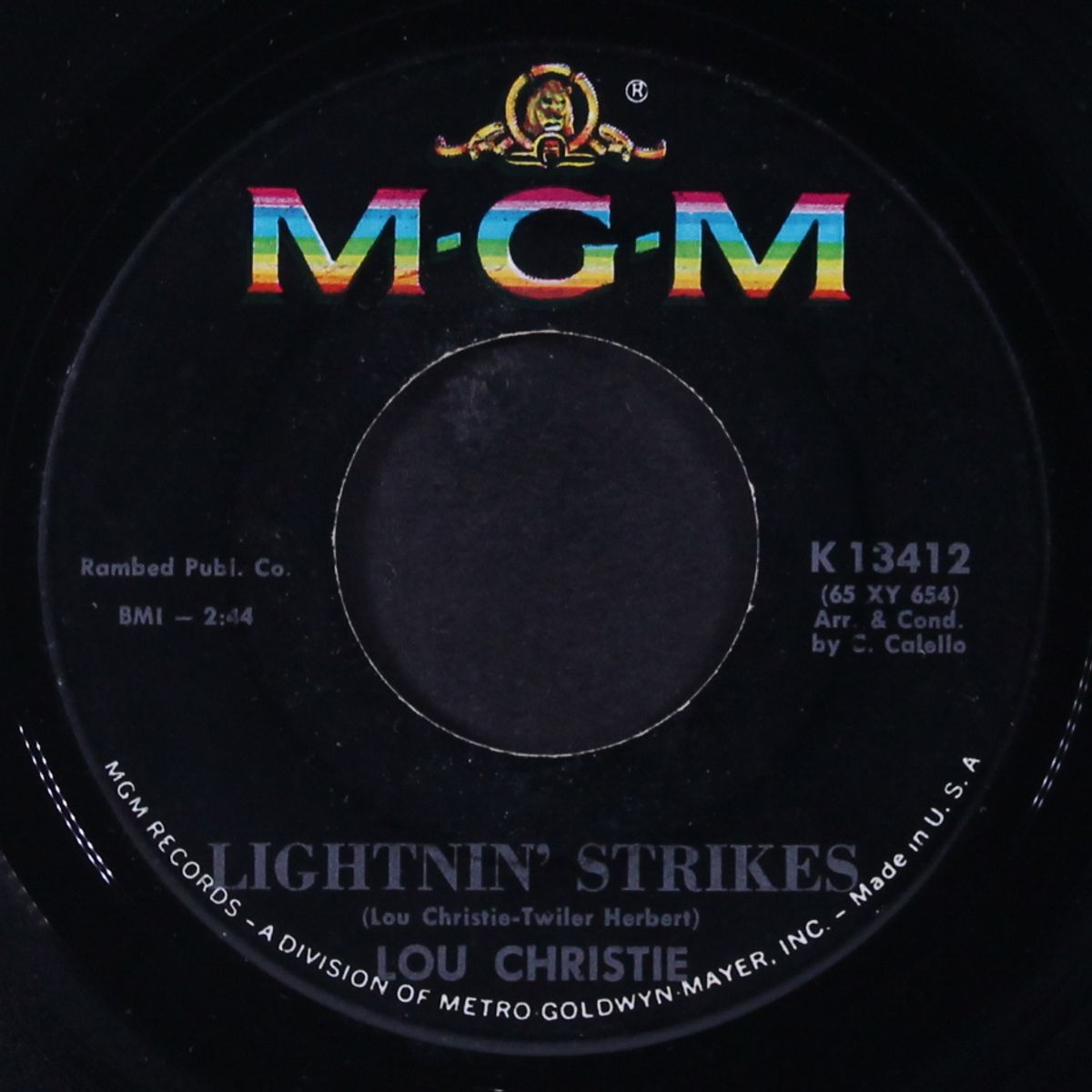 lightnin' strikes by LOU CHRISTIE