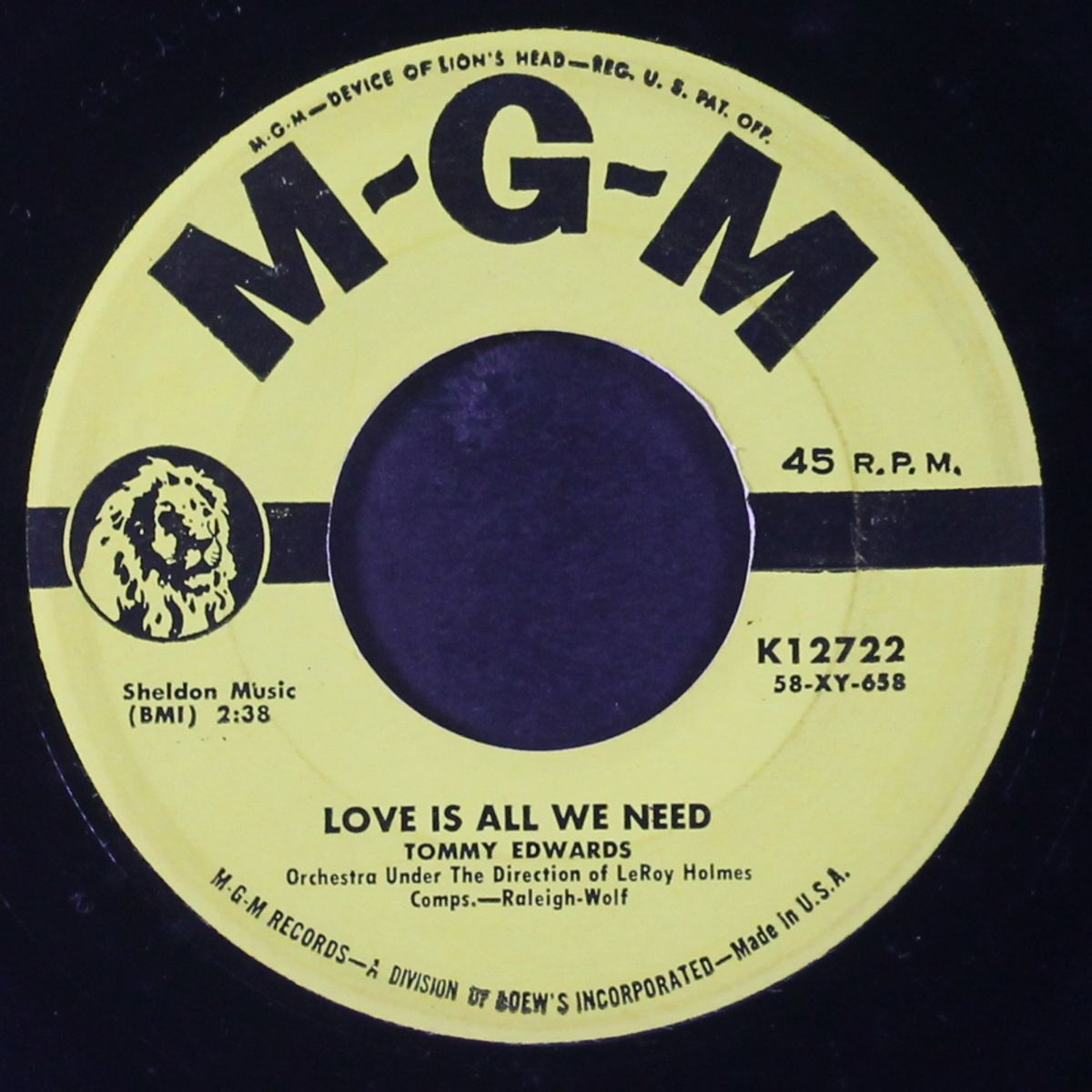love is all we need by TOMMY EDWARDS