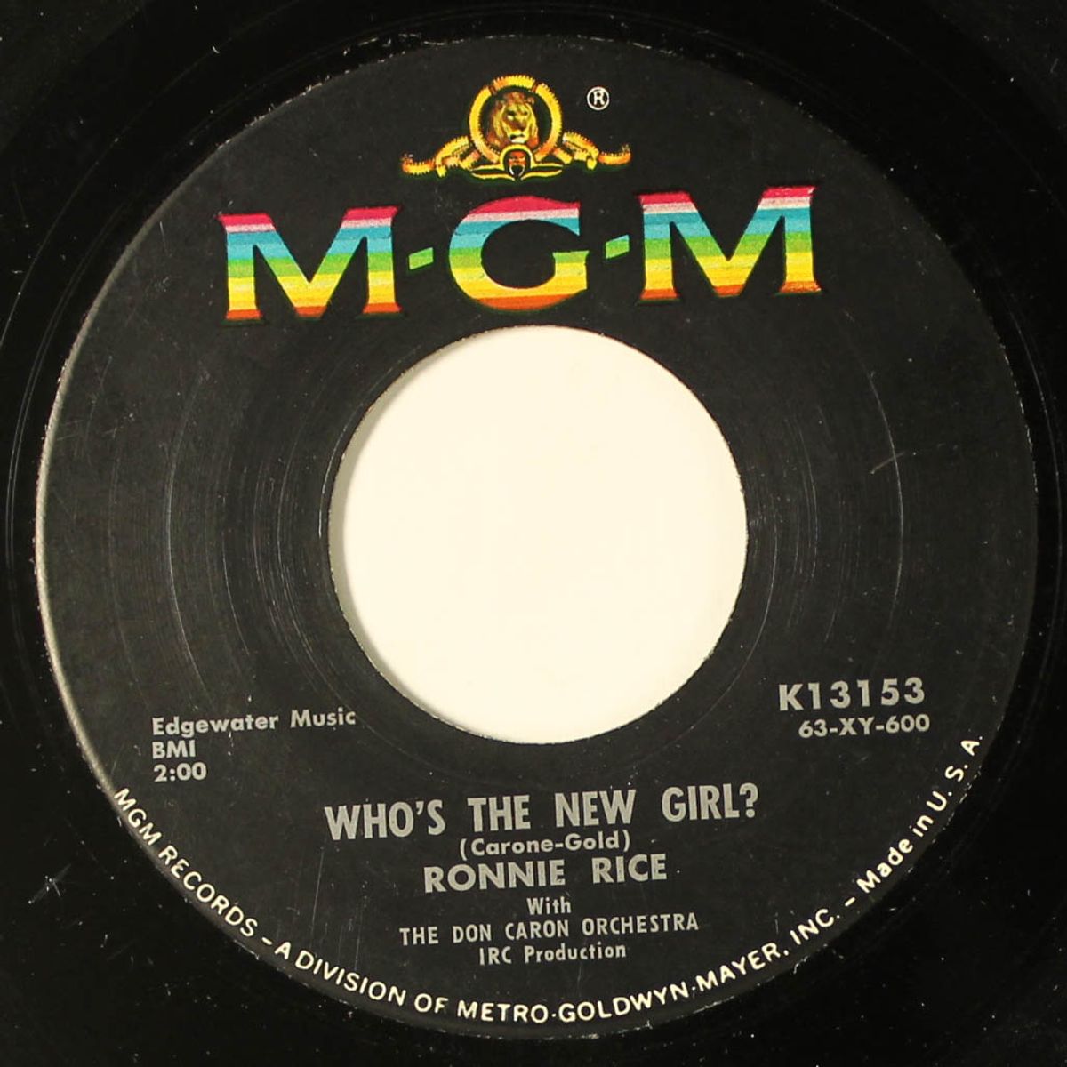 i know / who's the new girl by RONNIE RICE