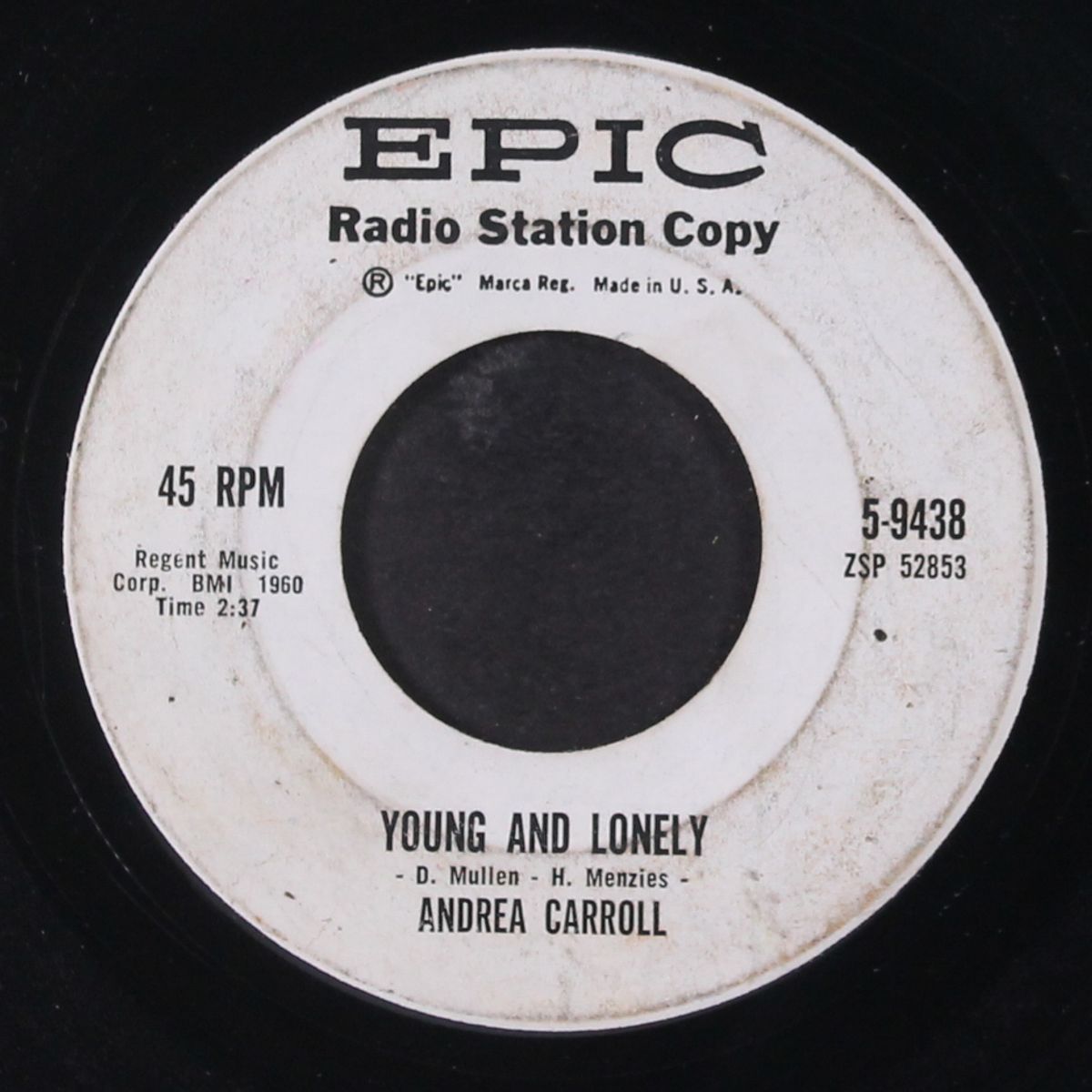 young and lonely / i've got a date with frankie by ANDREA CARROLL