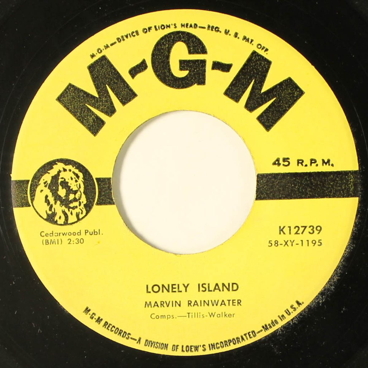 lonely island / born to be lonesome by MARVIN RAINWATER