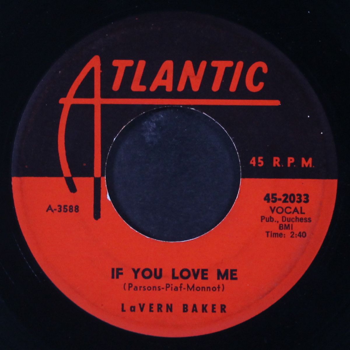 so high so low / if you love me by LAVERN BAKER