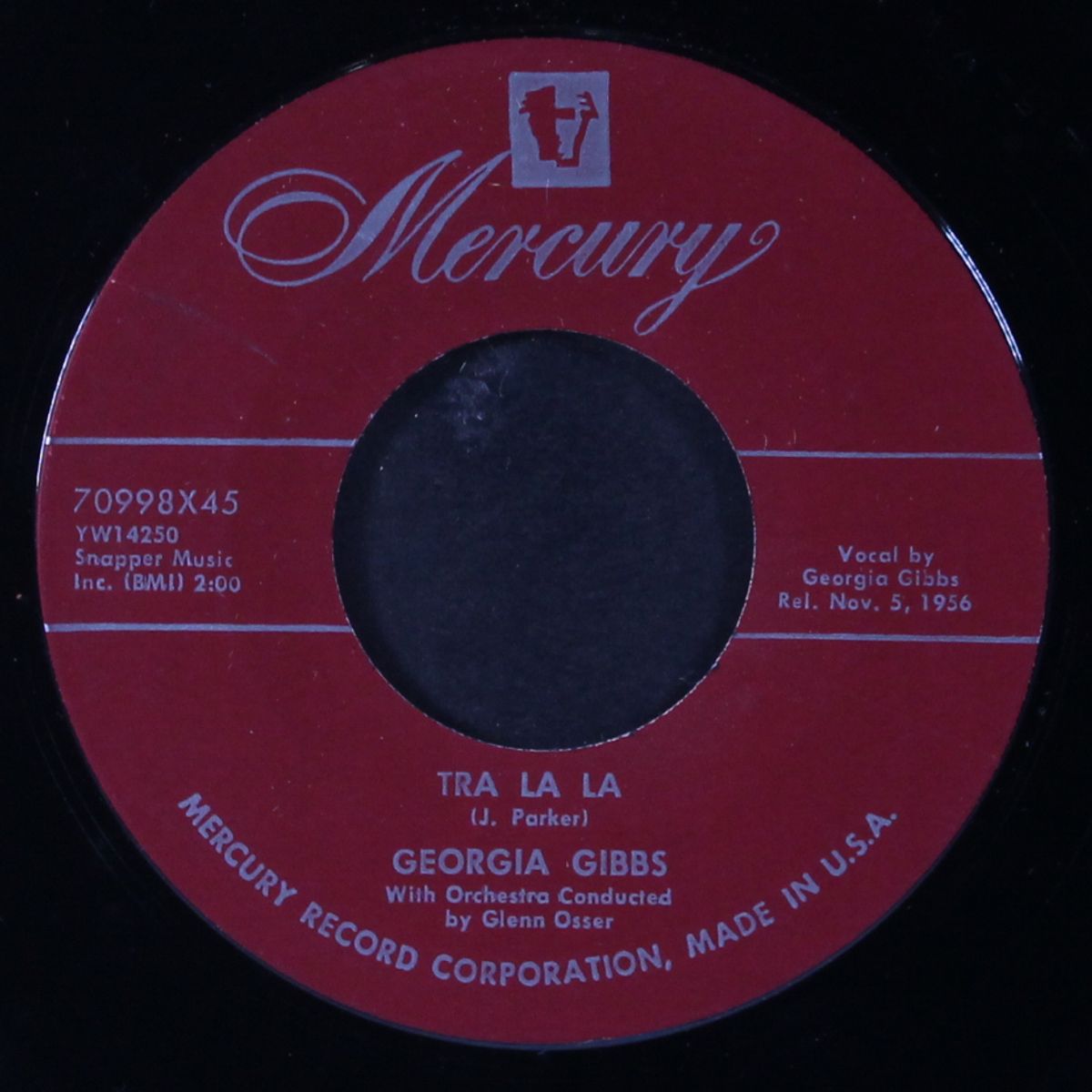 morning, noon and night / tra la la by GEORGIA GIBBS