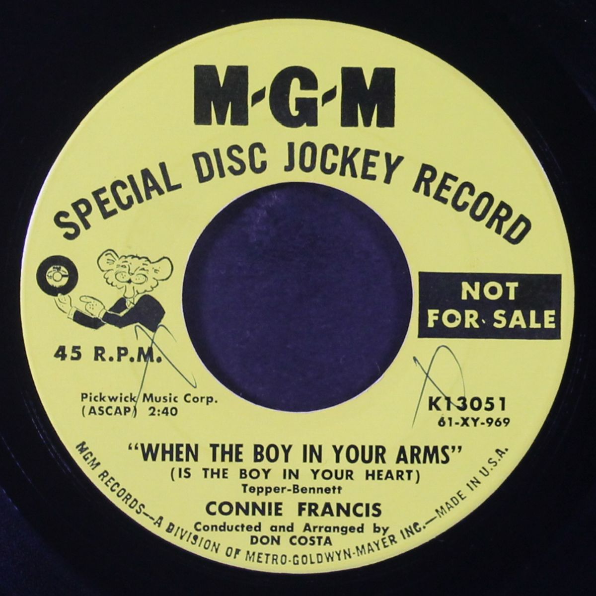 when the boy in your arms / baby's first christmas by CONNIE FRANCIS