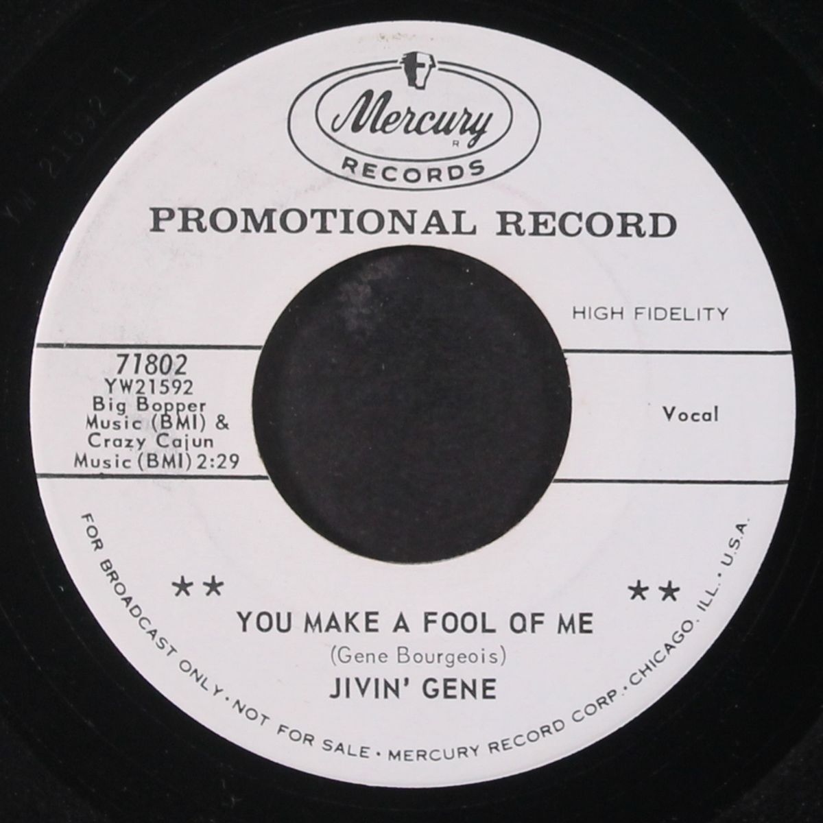 you make a fool of me by JIVIN' GENE