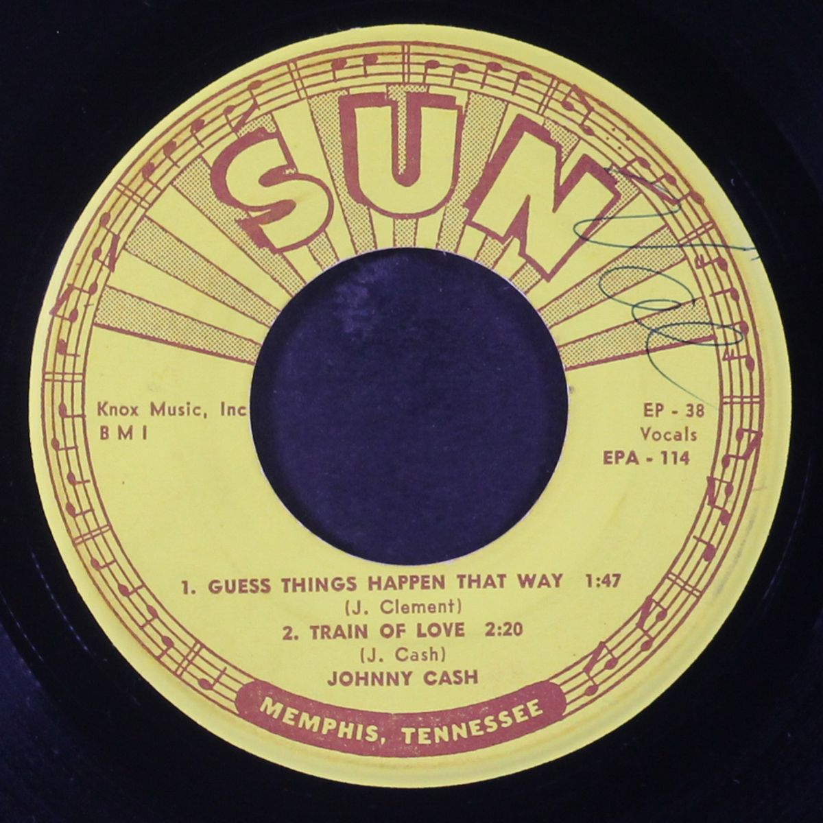 his top hits by JOHNNY CASH