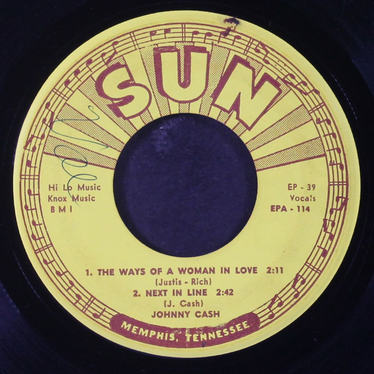 his top hits by JOHNNY CASH