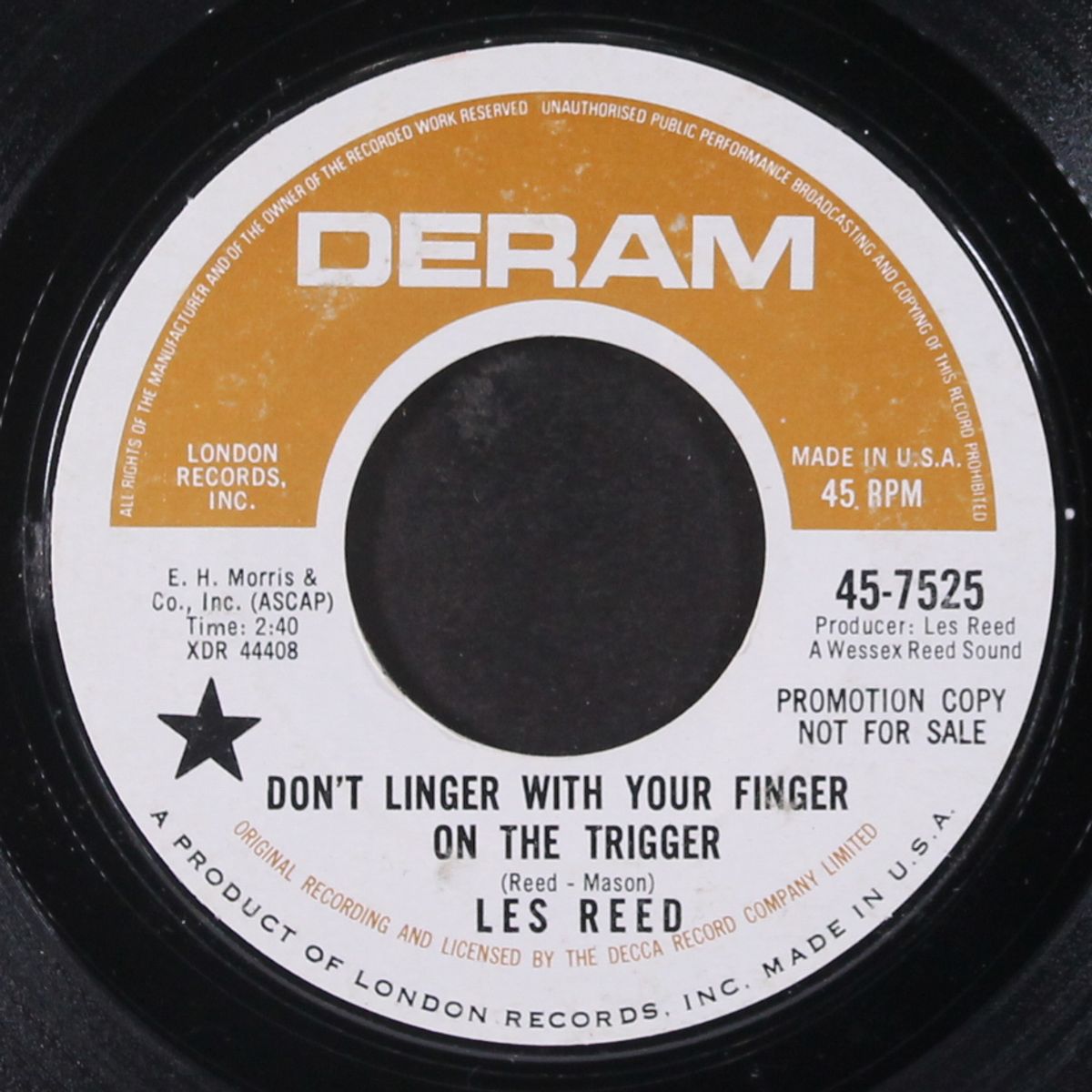 don't linger with your finger on the trigger by LES REED