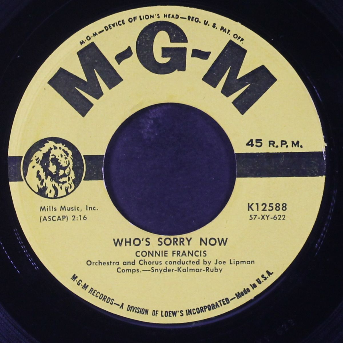 who's sorry now by CONNIE FRANCIS