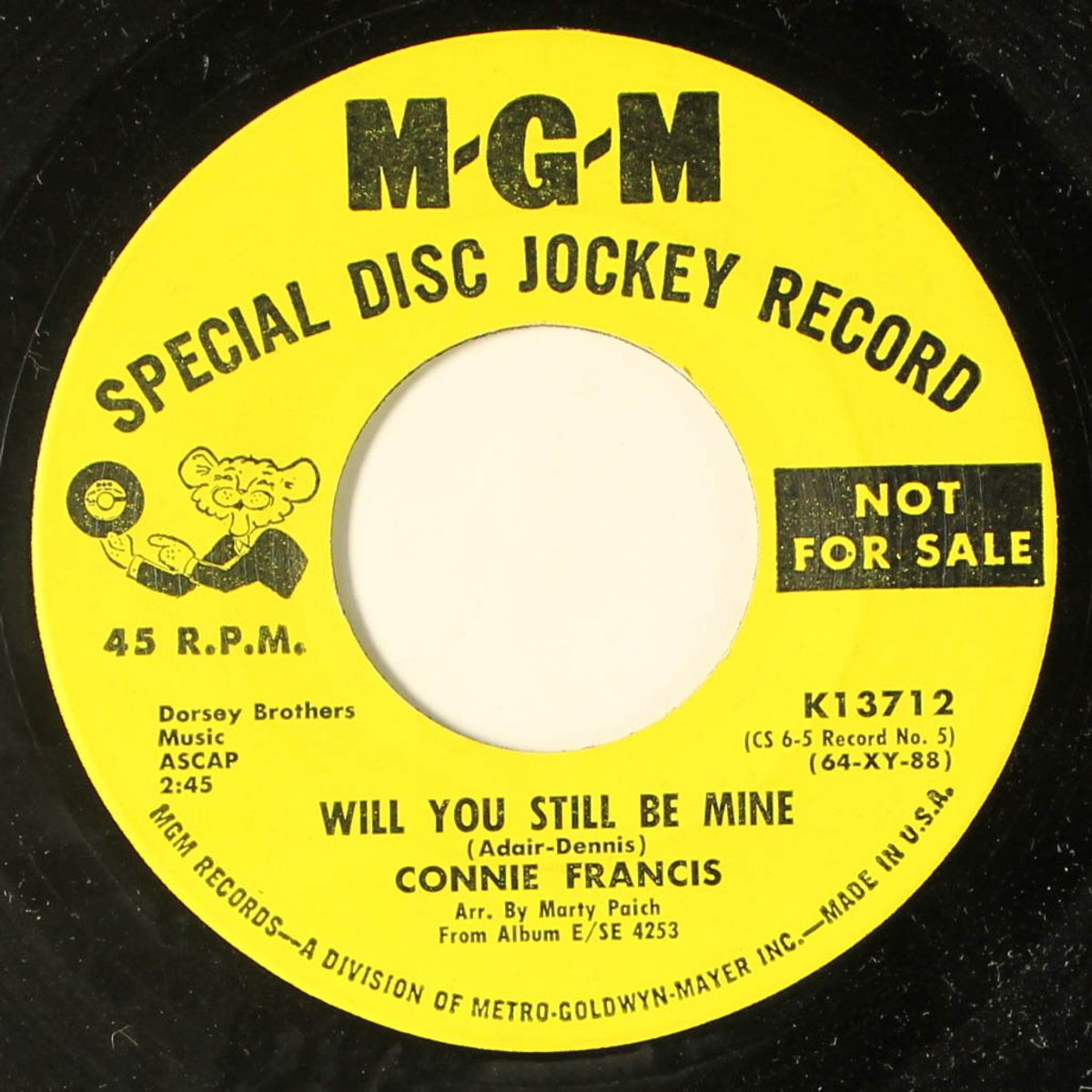 will you still be mine / jealous heart by CONNIE FRANCIS