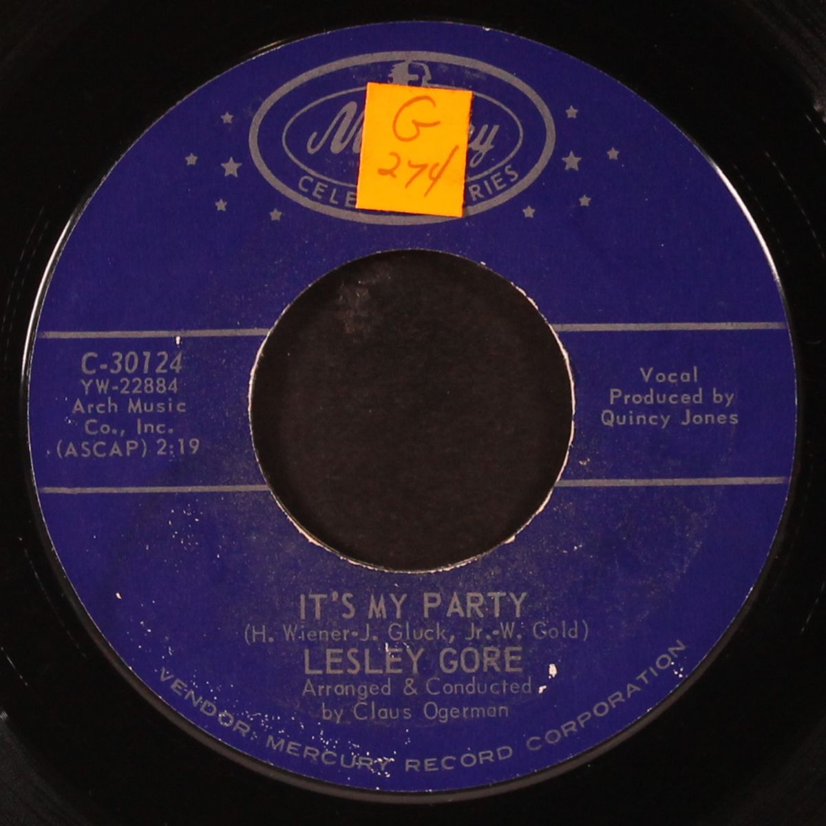 it's my party / she's a fool by LESLEY GORE