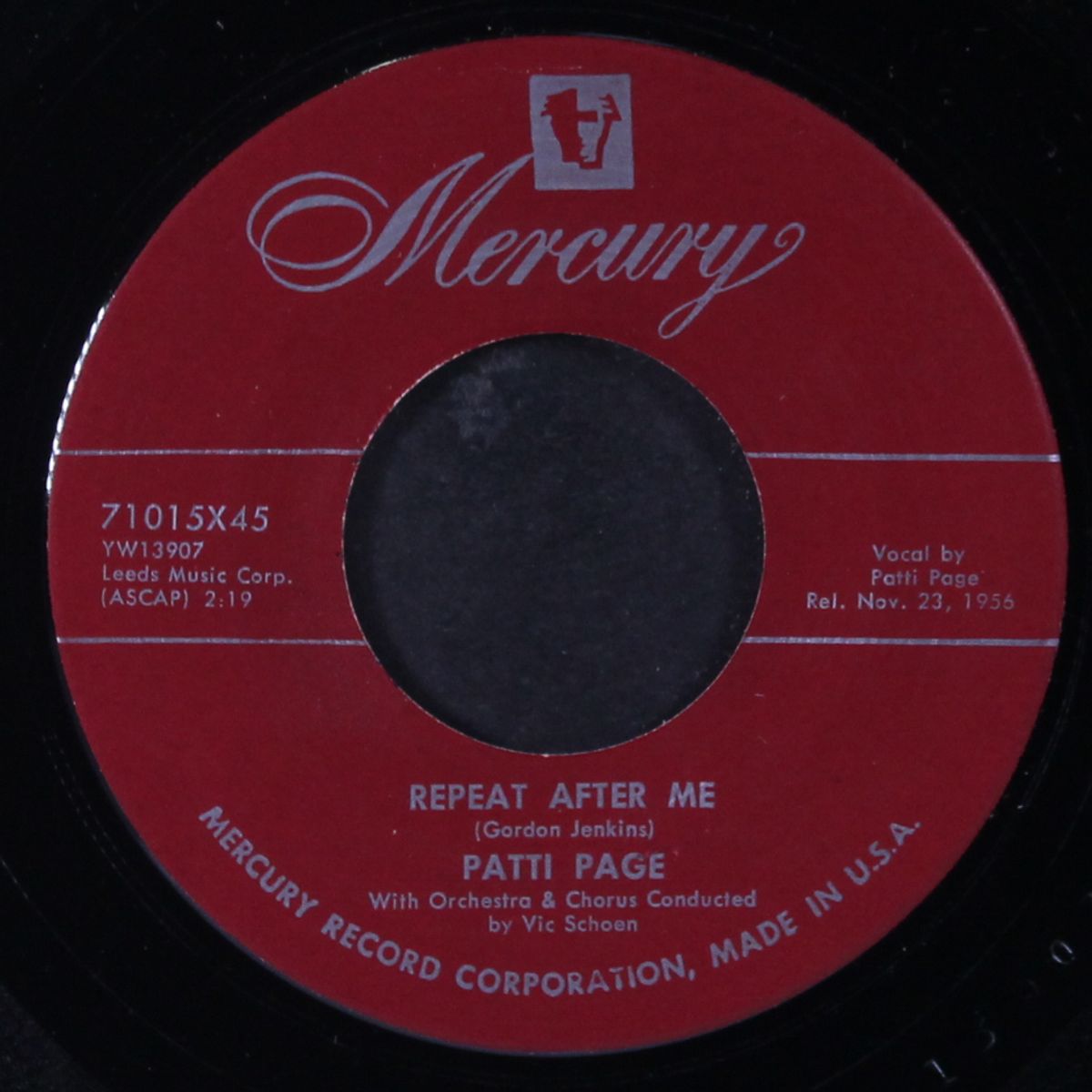 repeat after me by PATTI PAGE